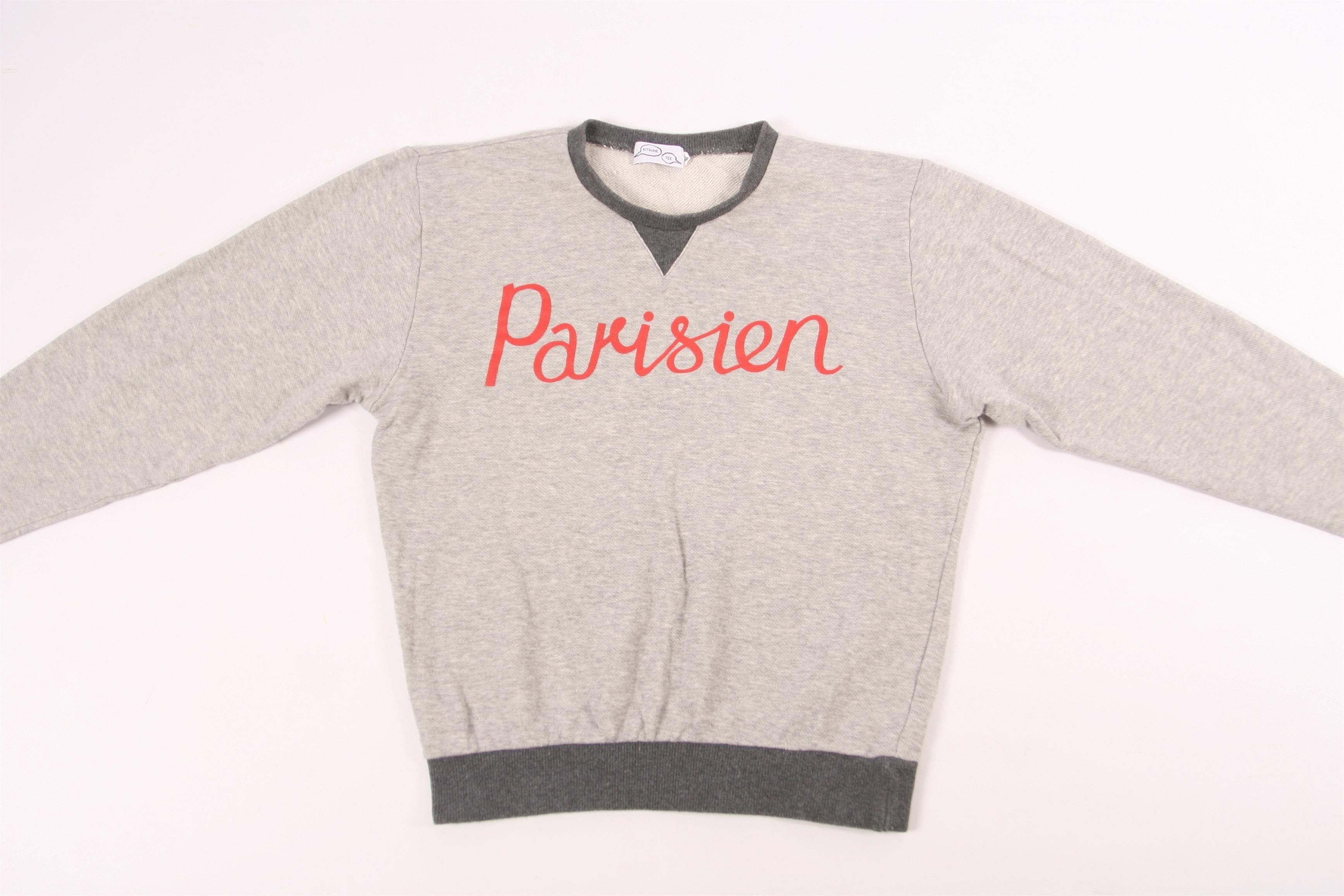 Maison Kitsune Maison Kitsune Parisien Cotton Blend Sweatshirt. Japan Made Size US S / EU 44-46 / 1 - 7 Thumbnail