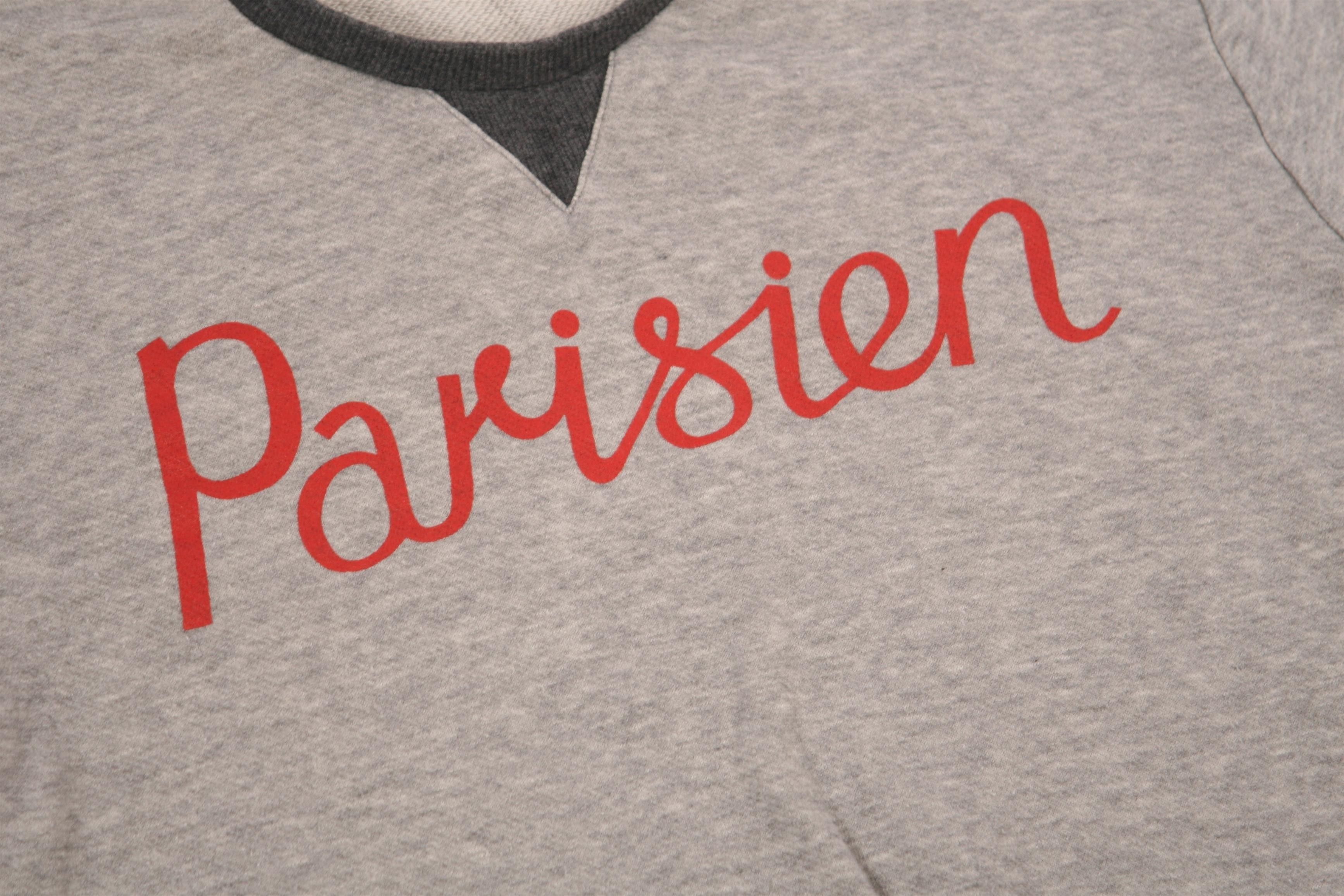 Maison Kitsune Maison Kitsune Parisien Cotton Blend Sweatshirt. Japan Made Size US S / EU 44-46 / 1 - 3 Thumbnail