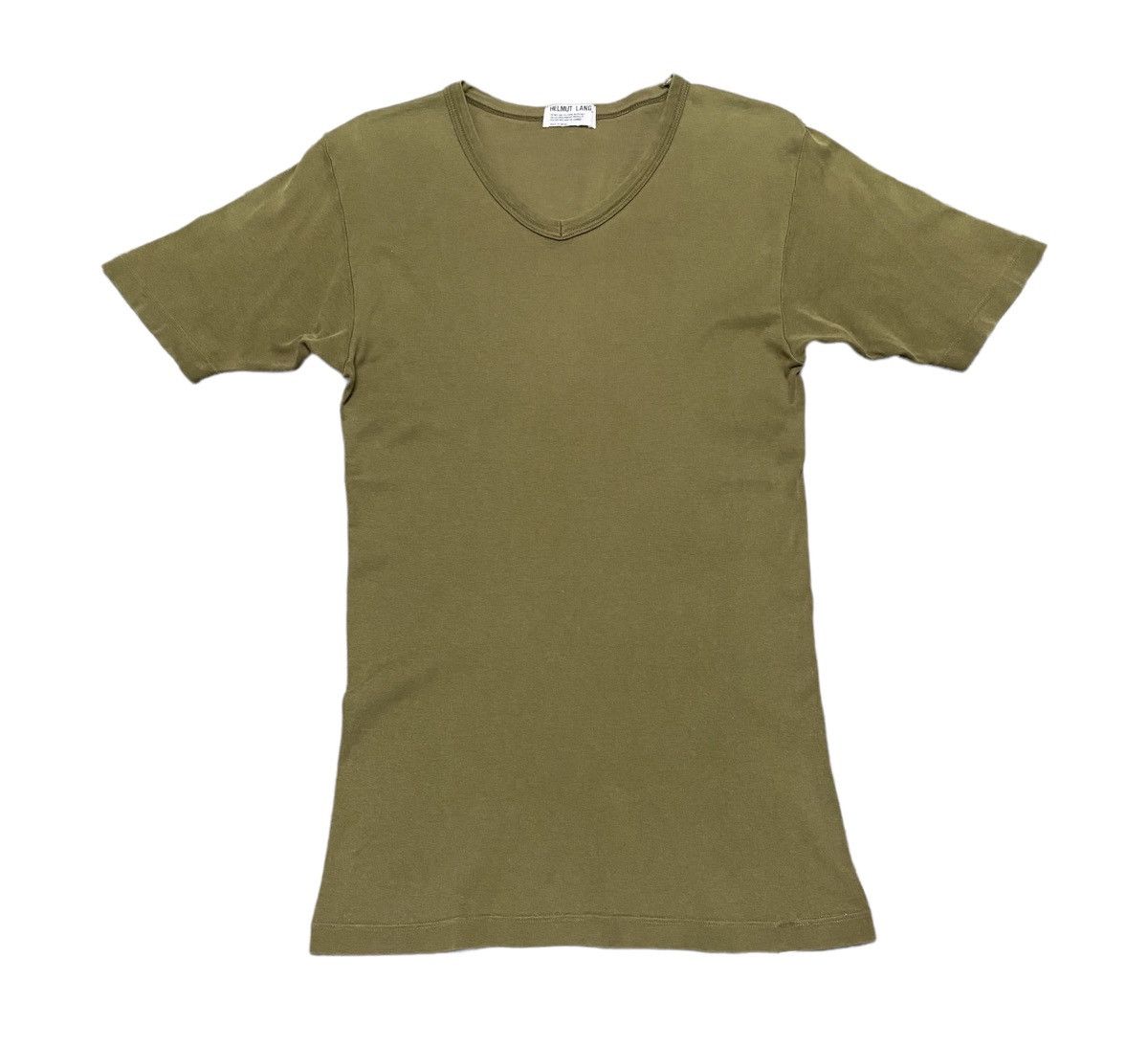VINTAGE HELMUT LANG MADE IN JAPAN V NECK TSHIRT