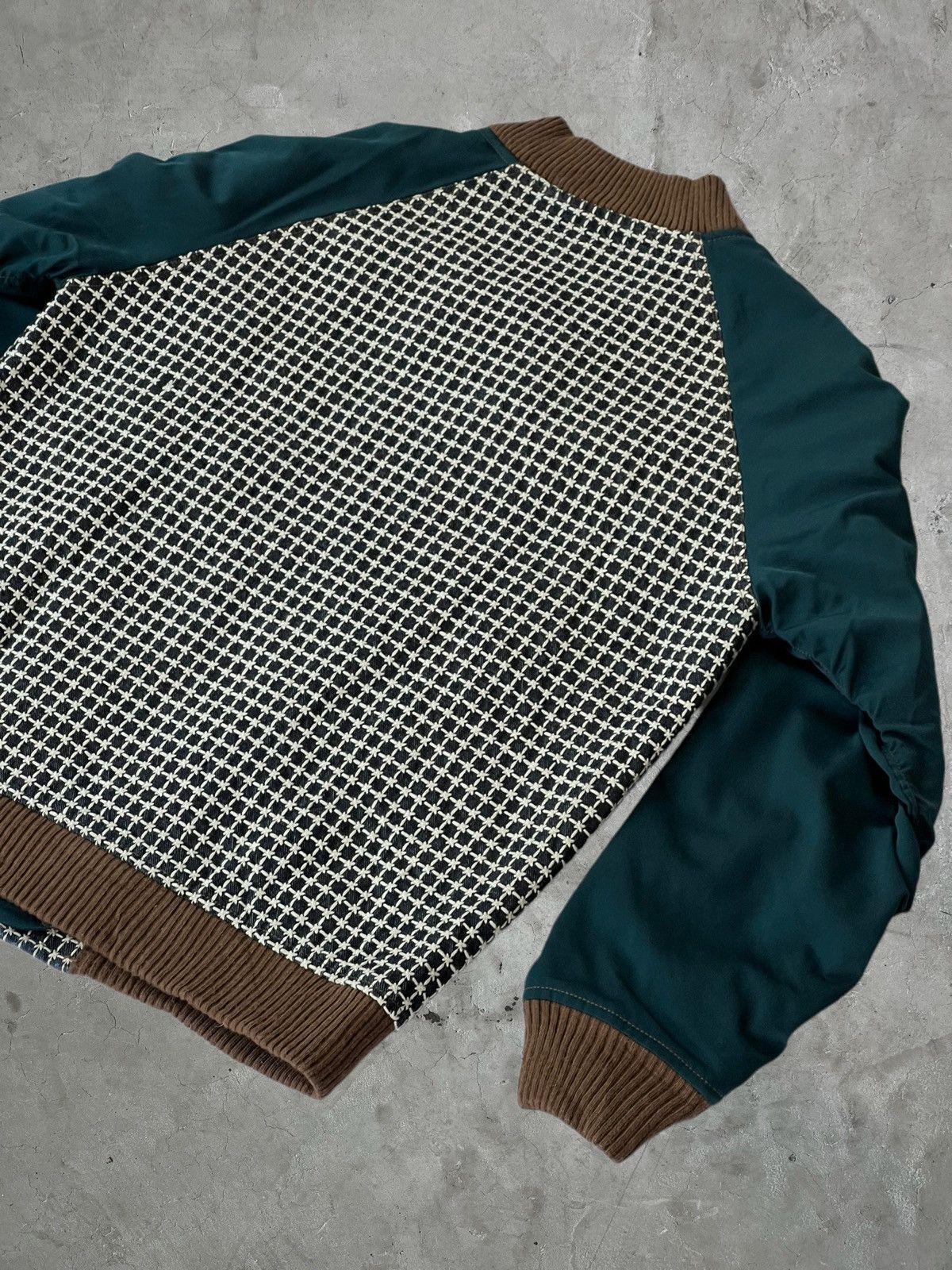 Vintage Mischief Japan Sashiko Stitch Bomber Jacket Size US M / EU 48-50 / 2 - 9 Thumbnail
