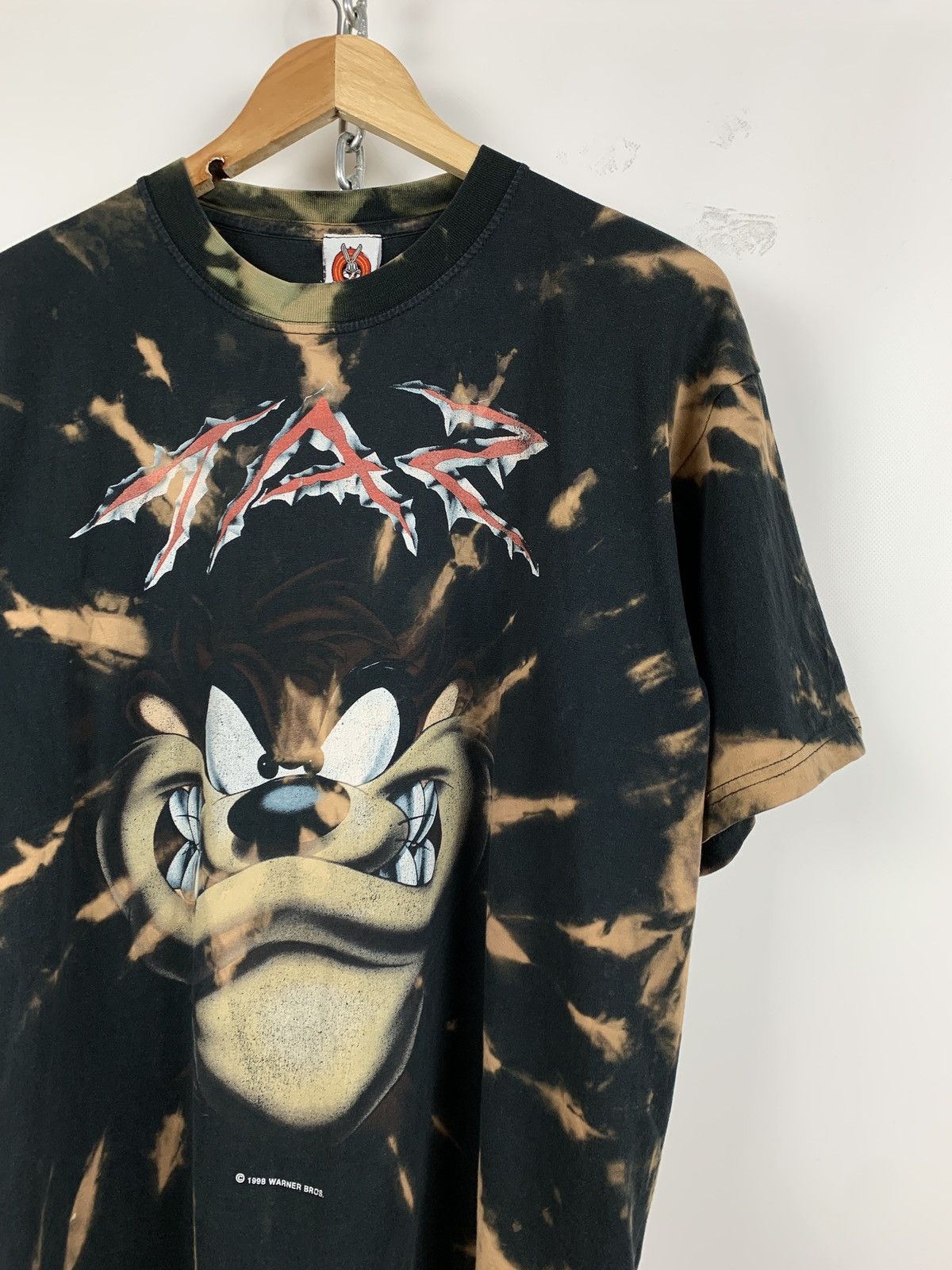 Cartoon Network 1998 Vintage Warner Bros Taz Tie Dye T-Shirt Size US M / EU 48-50 / 2 - 4 Thumbnail