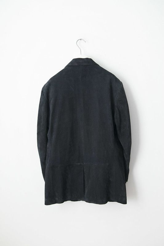 Helmut Lang Helmut Lang AW03-04 Archive Blue Suede Blazer Size US M / EU 48-50 / 2 - 3 Thumbnail
