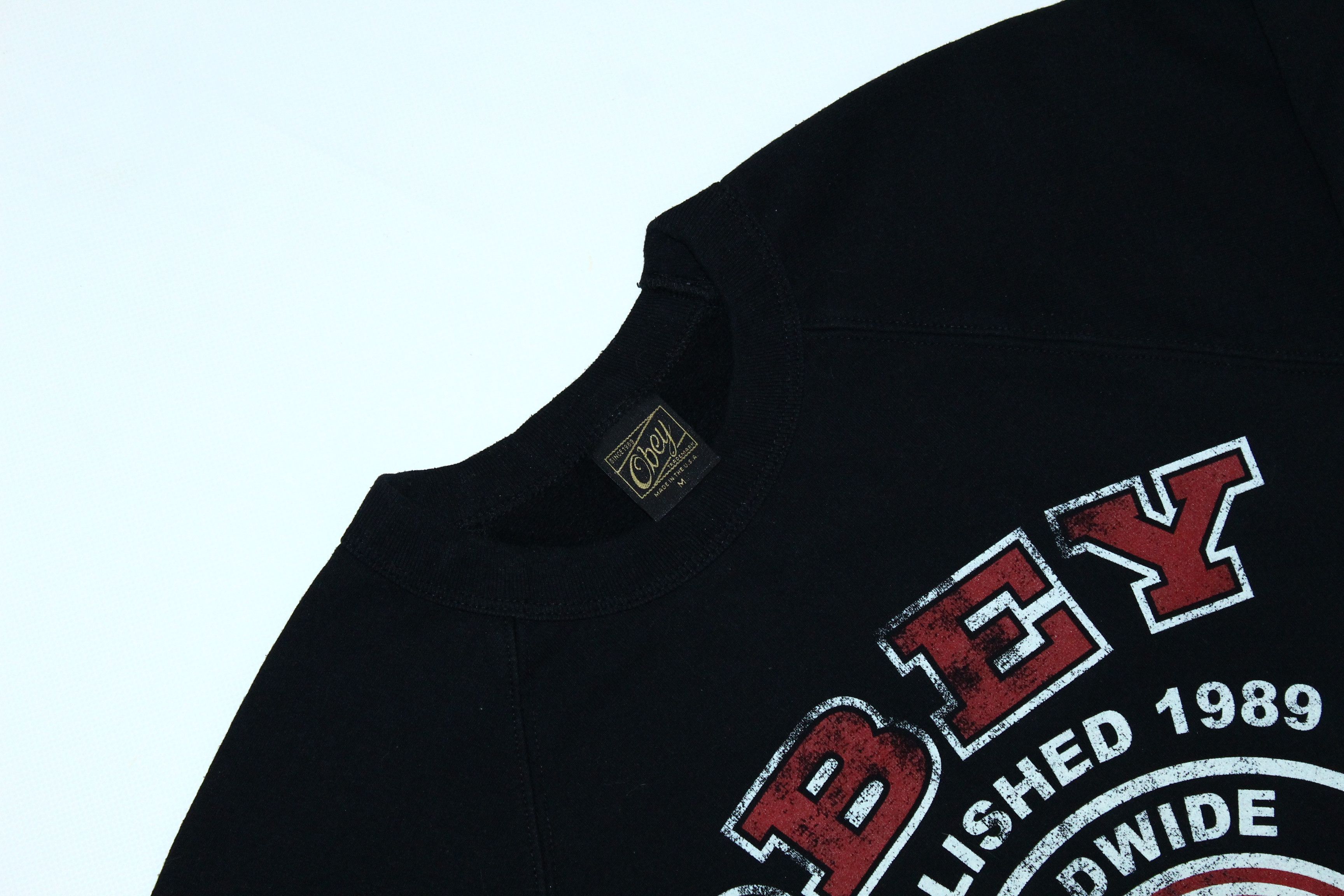 Obey VTG OBEY OG Faded Logo Crew Sweatshirt Size US M / EU 48-50 / 2 - 5 Thumbnail