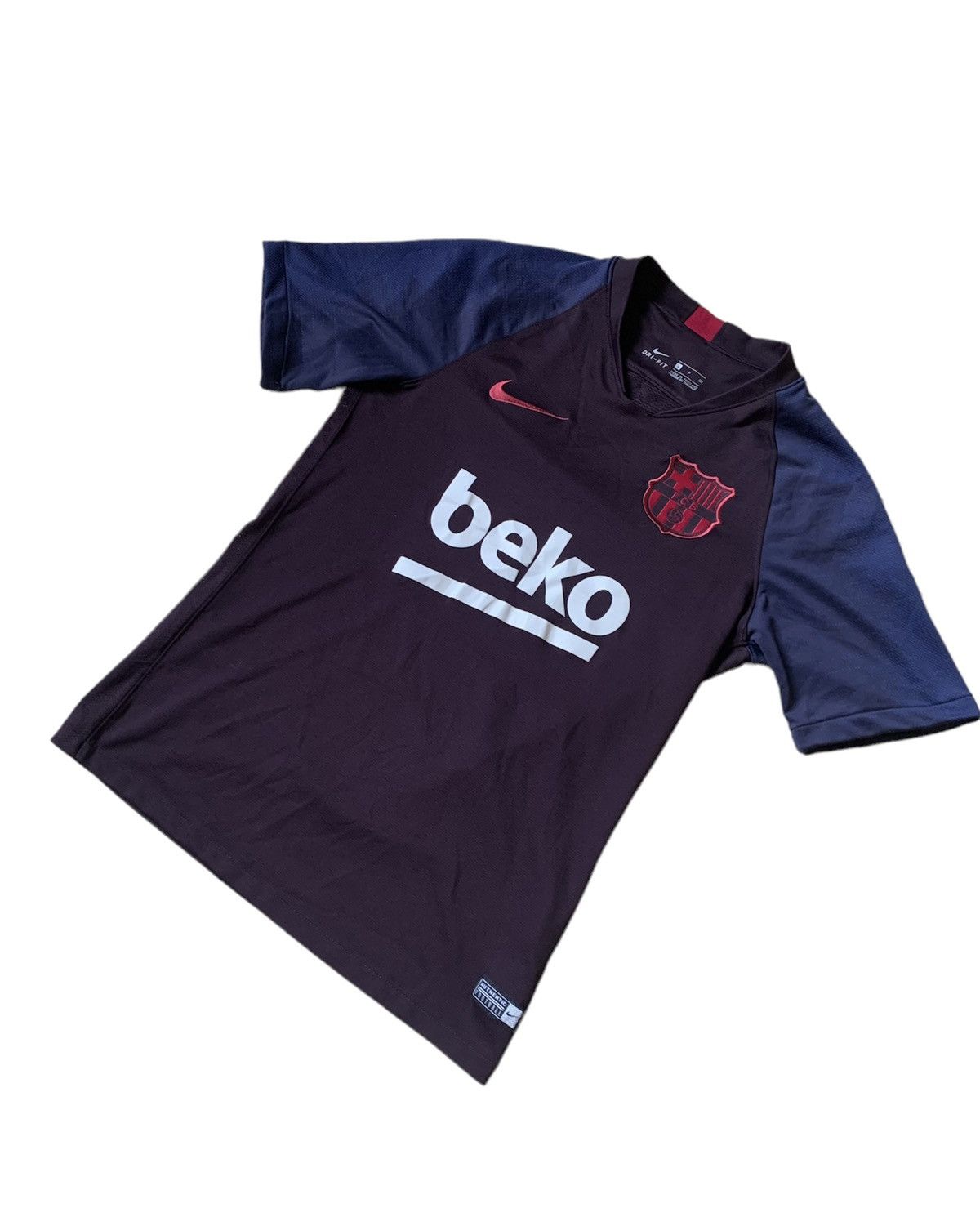 Nike Nike F.C Barcelona soccer jersey training t-shirt Size US S / EU 44-46 / 1 - 2 Thumbnail