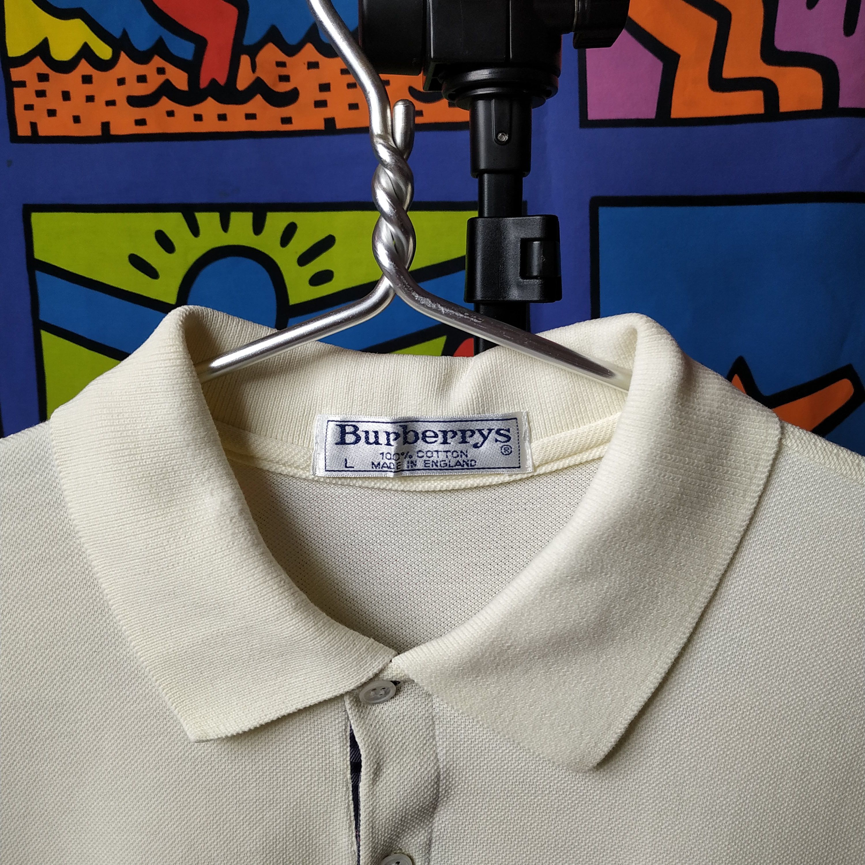 Burberry × Vintage BURBERRYS vintage Tshirt polo Size US L / EU 52-54 / 3 - 3 Thumbnail