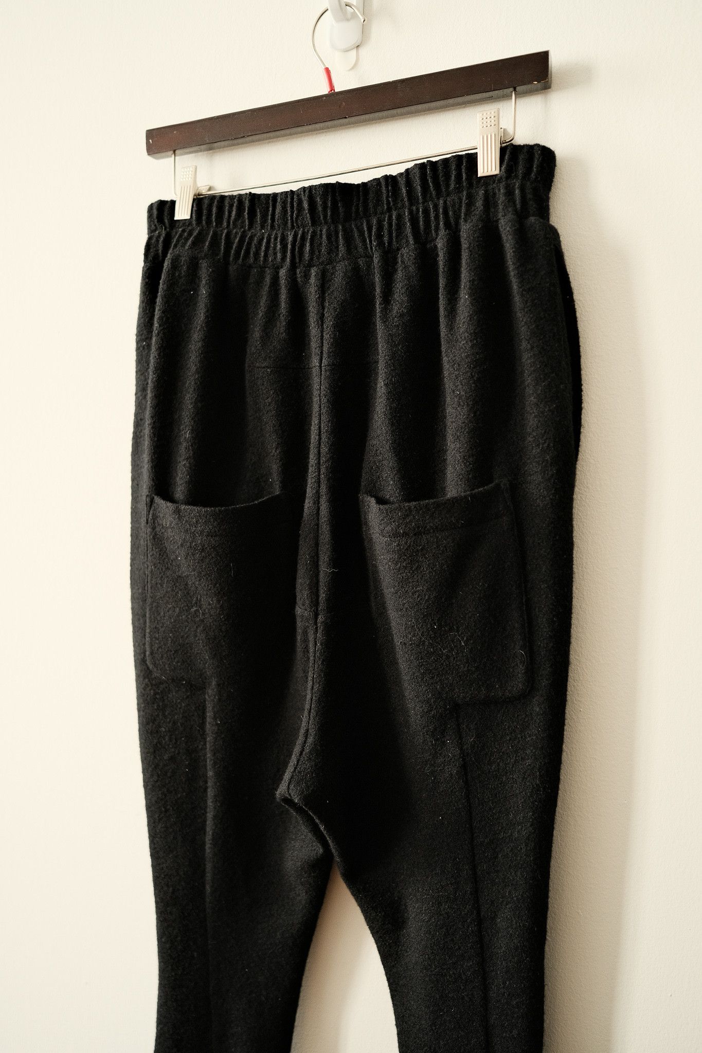 Drop crotch Wool pants