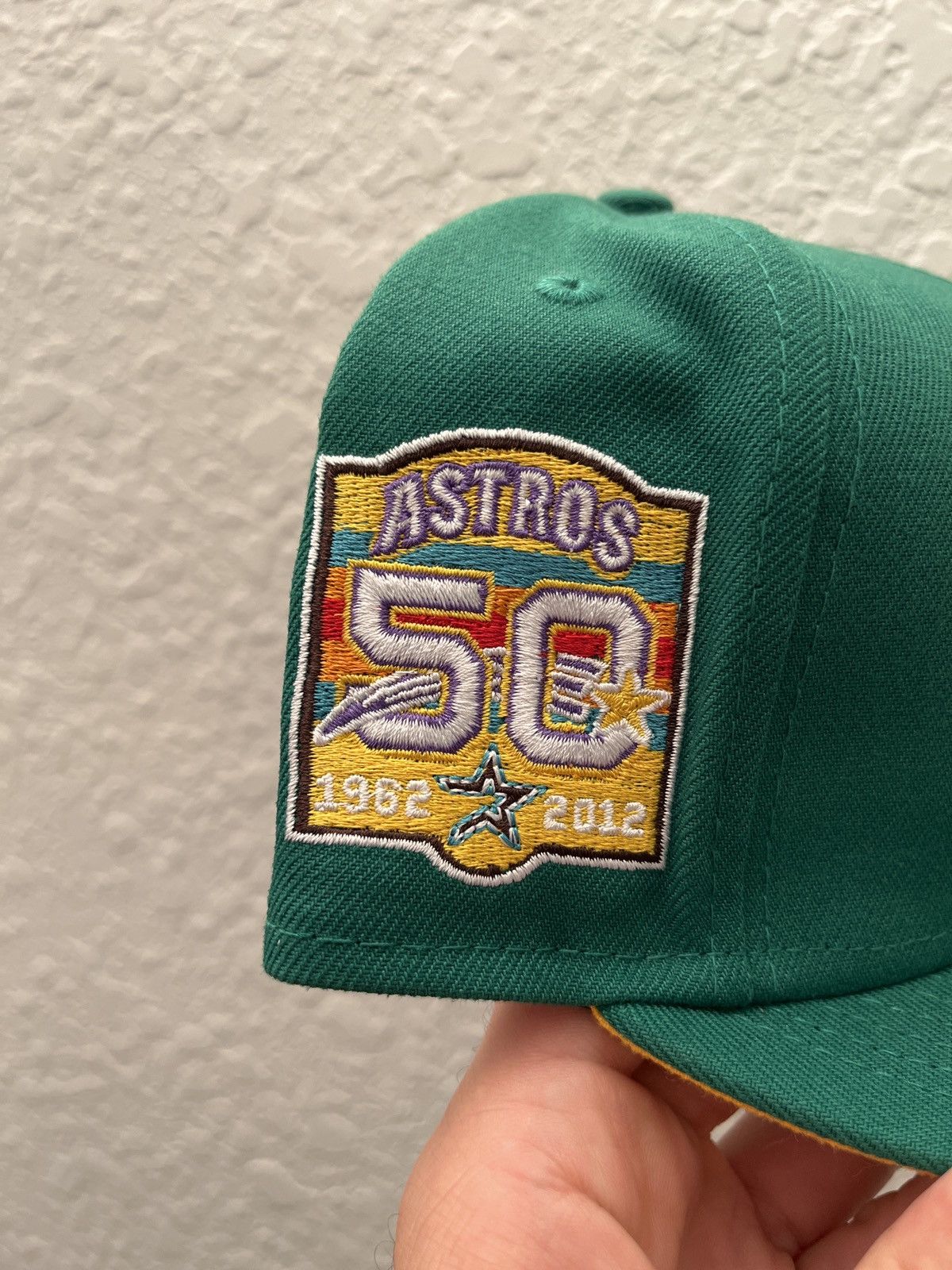 Houston Astros 50周年記念キャップ Men's Houston Astros New Era Light Blue 50th Anniversary