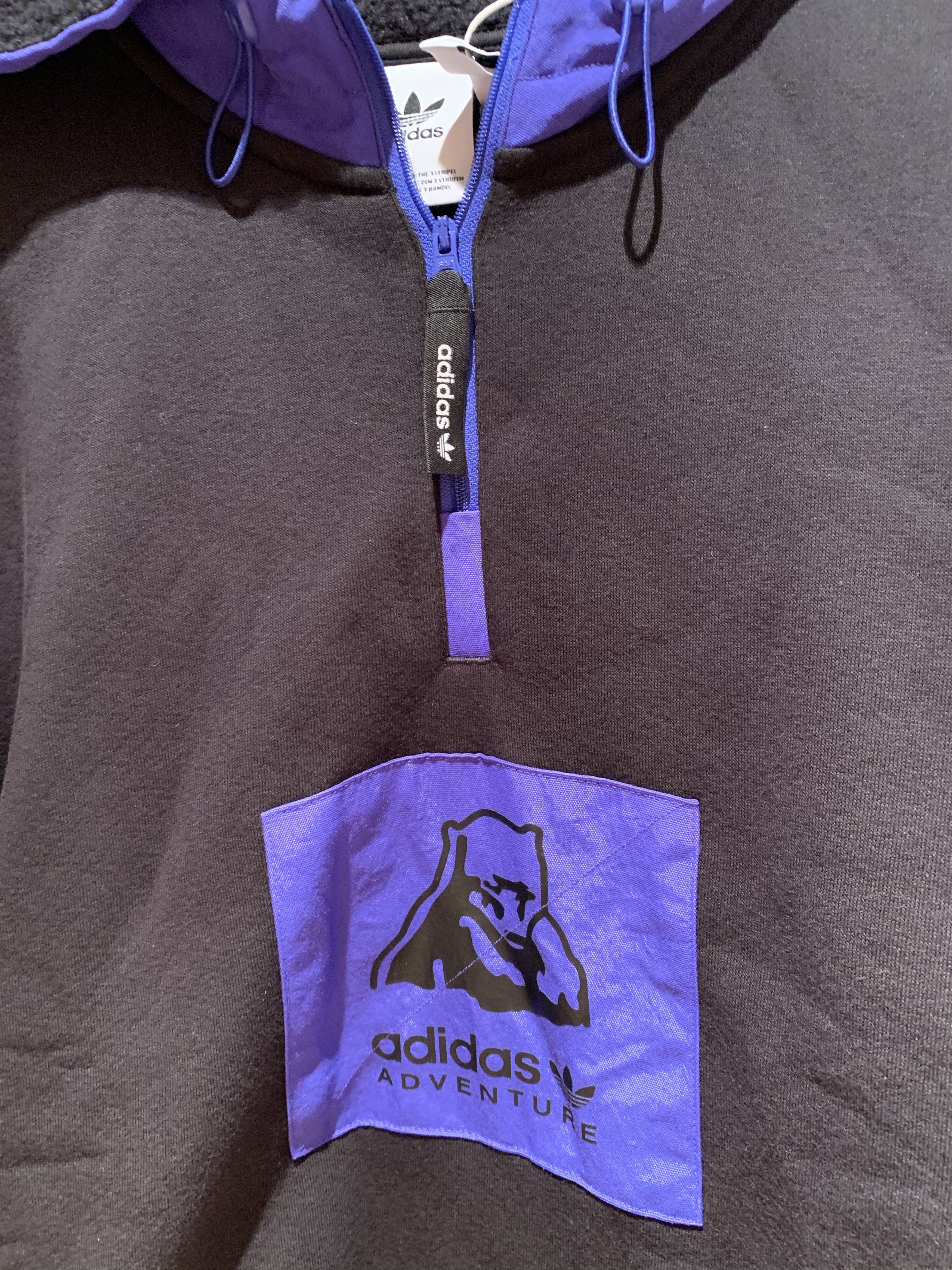 *RARE* New Adidas Adventure 1/3 Zip Fleece Hoodie - S/M