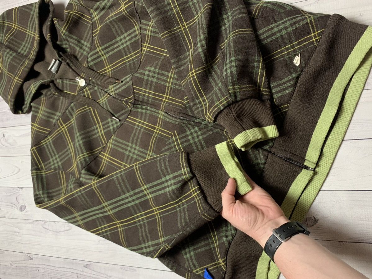 Nike × Vintage Vintage Nike Zip hoodie Brown plaid rare USA Japan size L Size US L / EU 52-54 / 3 - 6 Thumbnail