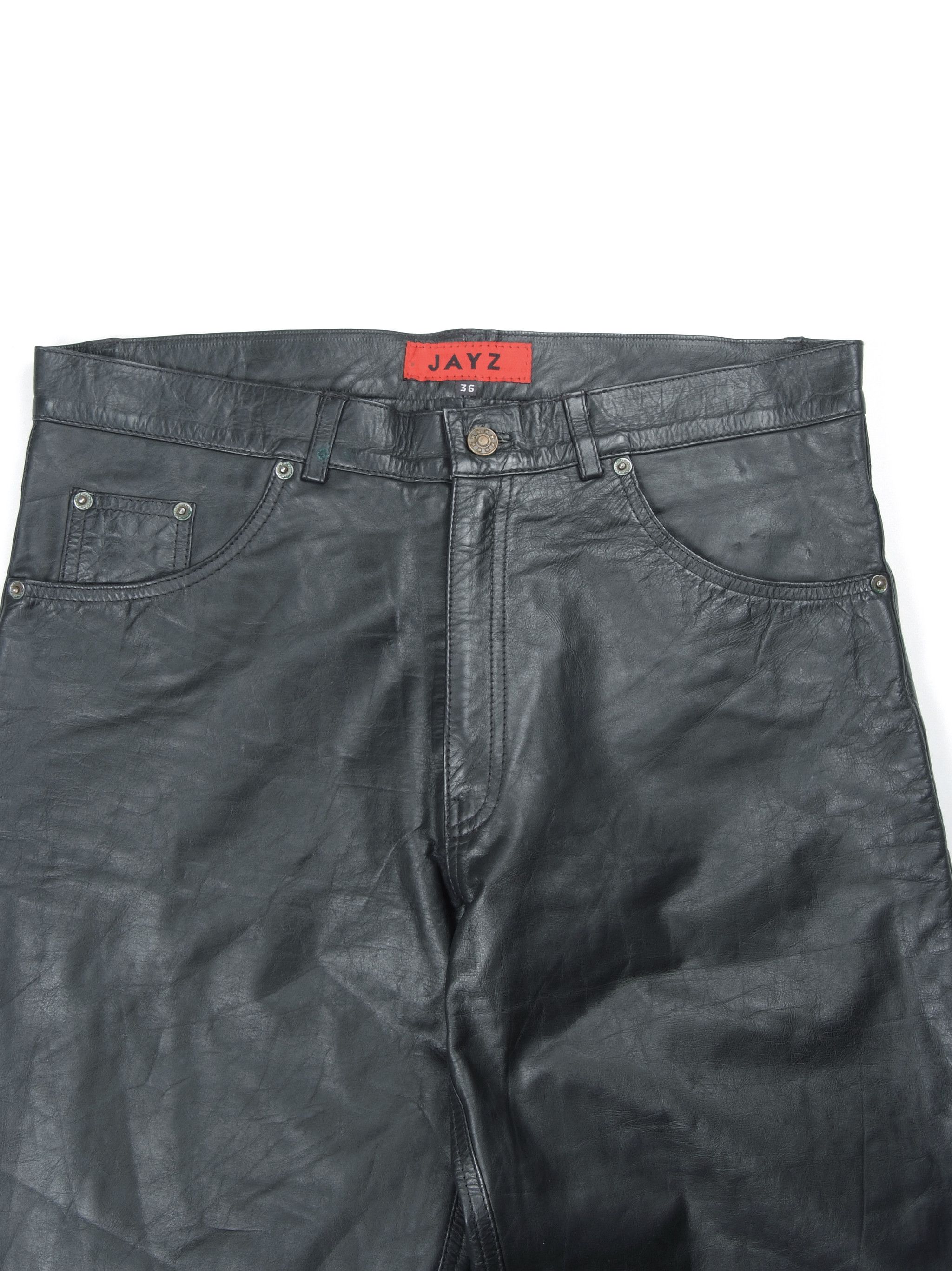Beauty Beast × Leather × Vintage Vintage Leather Black Pants Sz36 Size US 36 / EU 52 - 3 Thumbnail