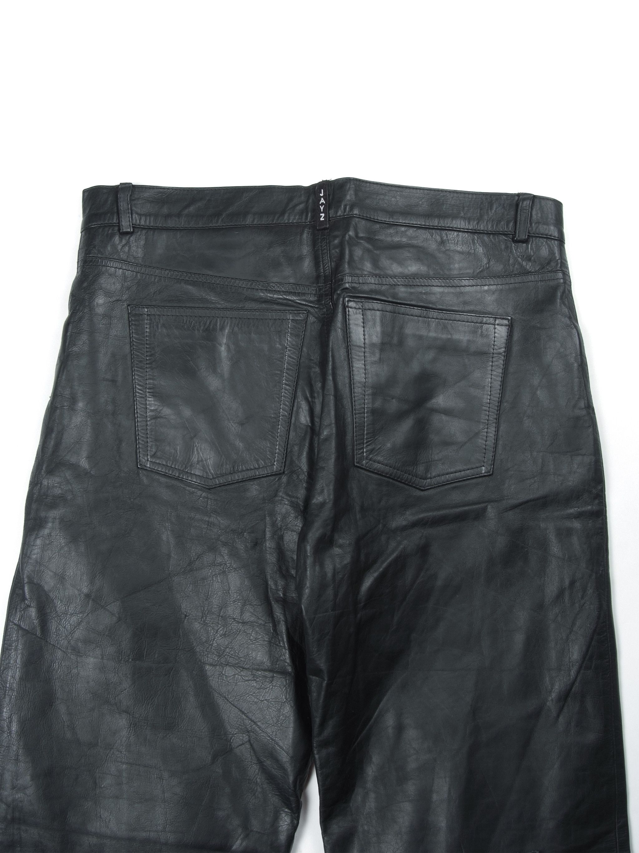 Beauty Beast × Leather × Vintage Vintage Leather Black Pants Sz36 Size US 36 / EU 52 - 4 Thumbnail