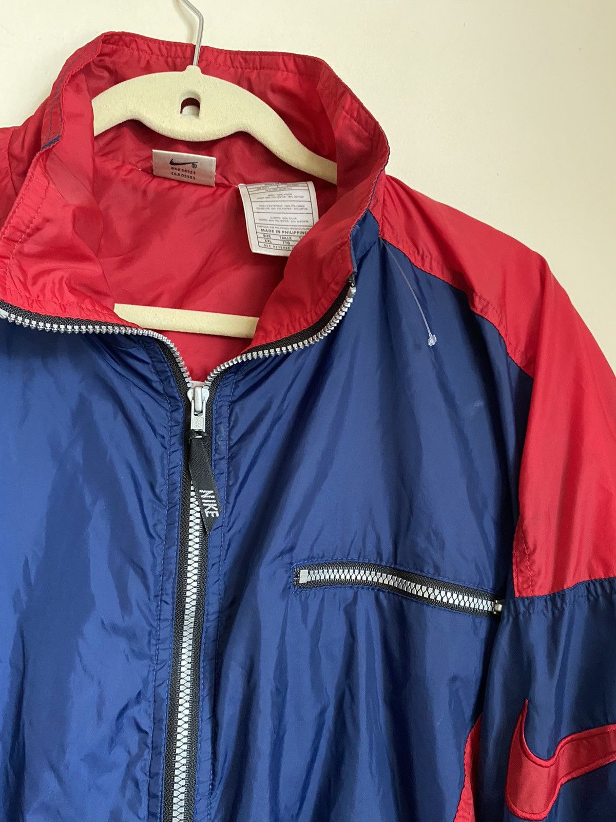 Nike × Vintage Vintage 90s Nike track jacket Size US XXL / EU 58 / 5 - 4 Thumbnail