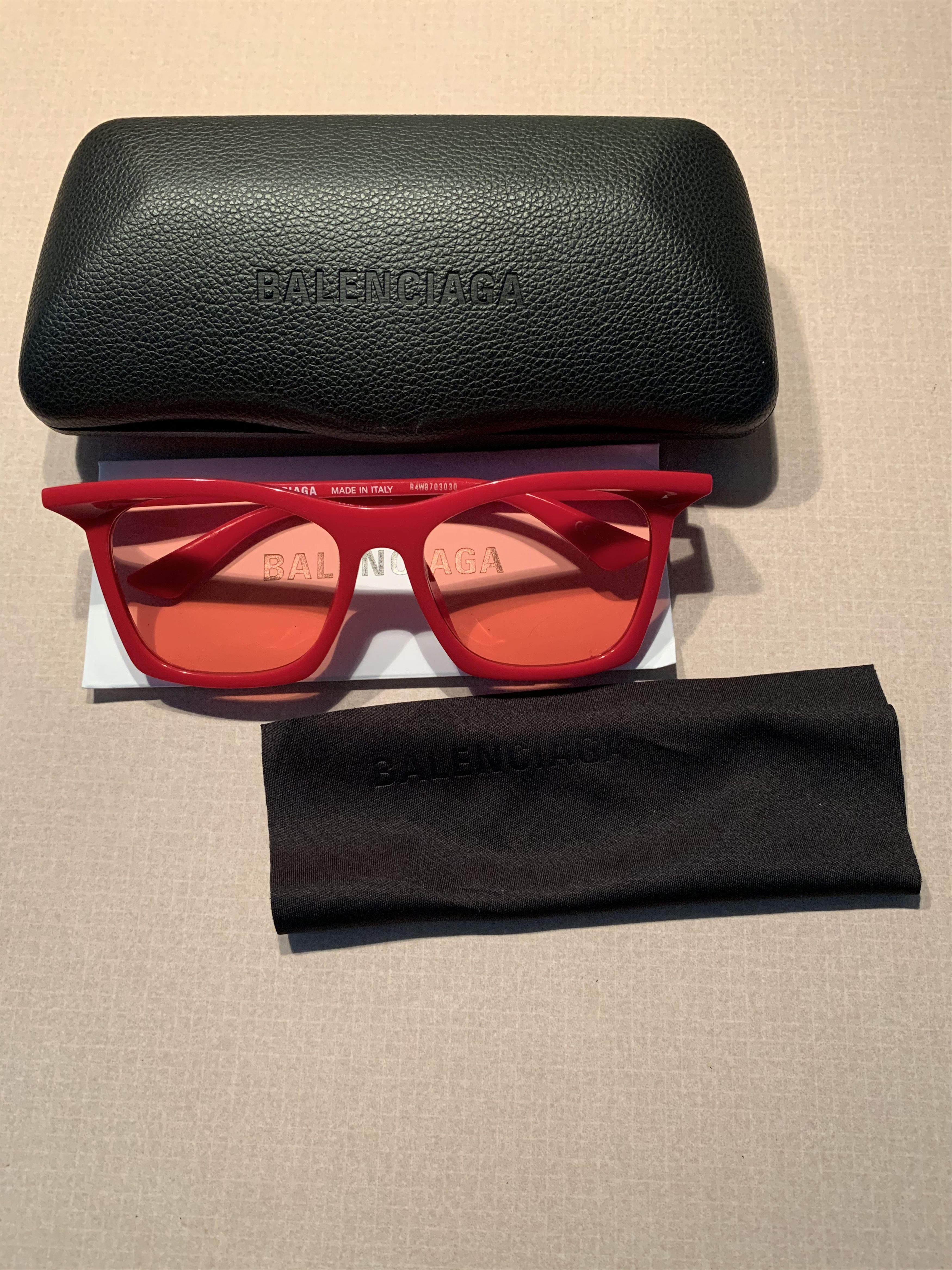 Balenciaga × Designer *RARE* New Balenciaga Top Logo Sunglasses Size ONE SIZE - 1 Thumbnail