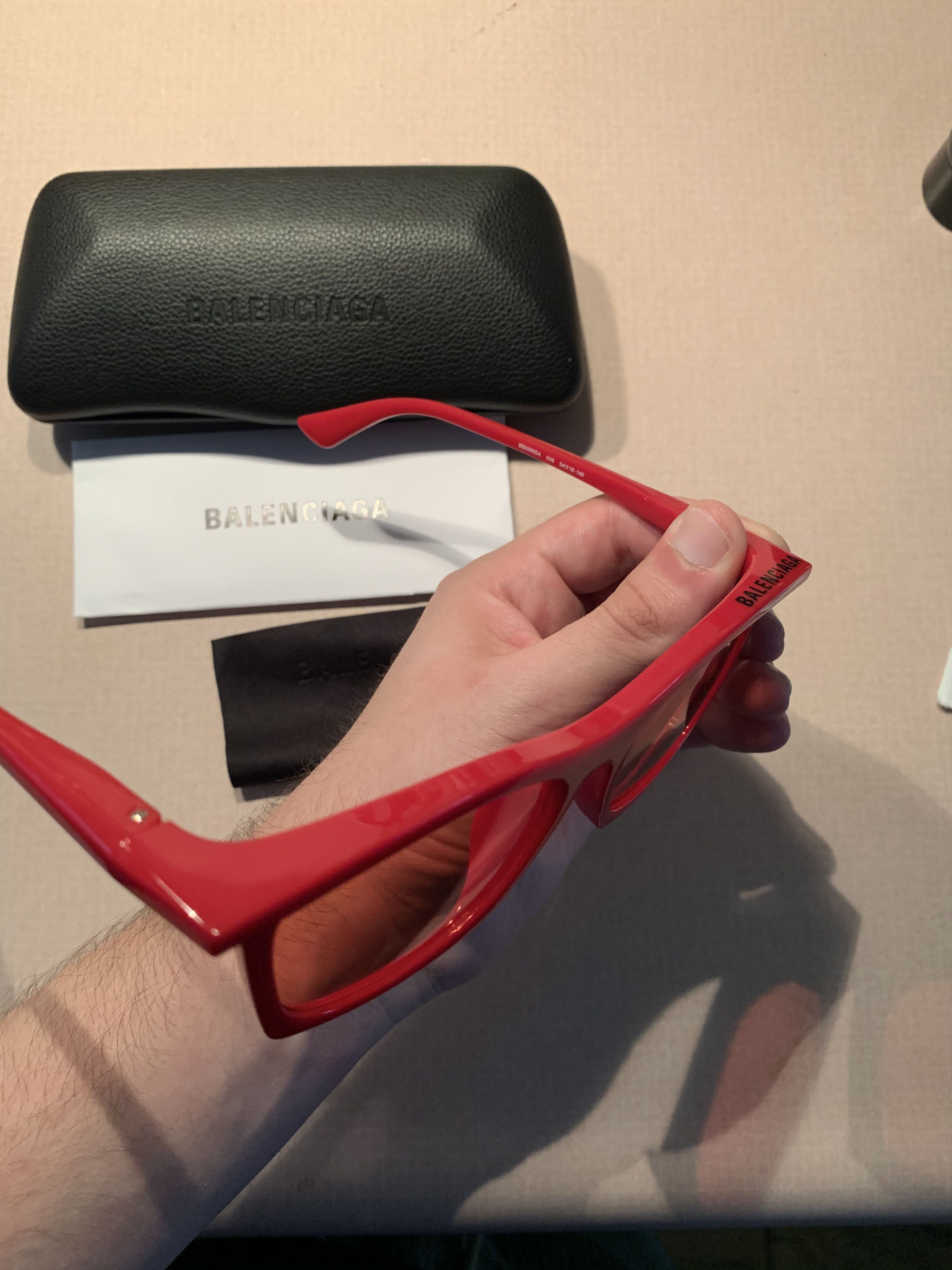 Balenciaga × Designer *RARE* New Balenciaga Top Logo Sunglasses Size ONE SIZE - 4 Thumbnail