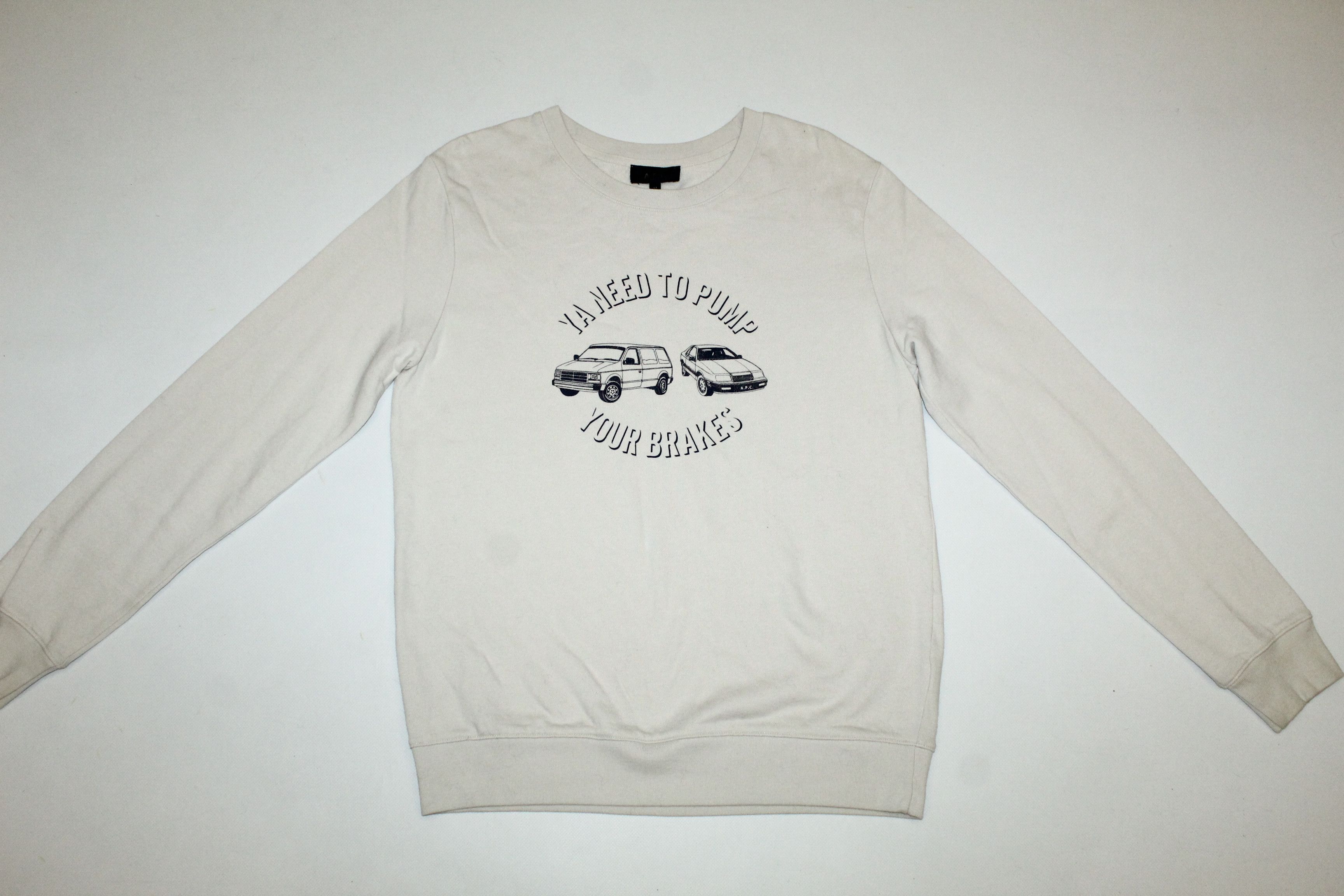 A.P.C. × Kanye West A.P.C. 'Ya need to pump your brakes'(Kanye West) Sweatshirt Size US M / EU 48-50 / 2 - 5 Thumbnail
