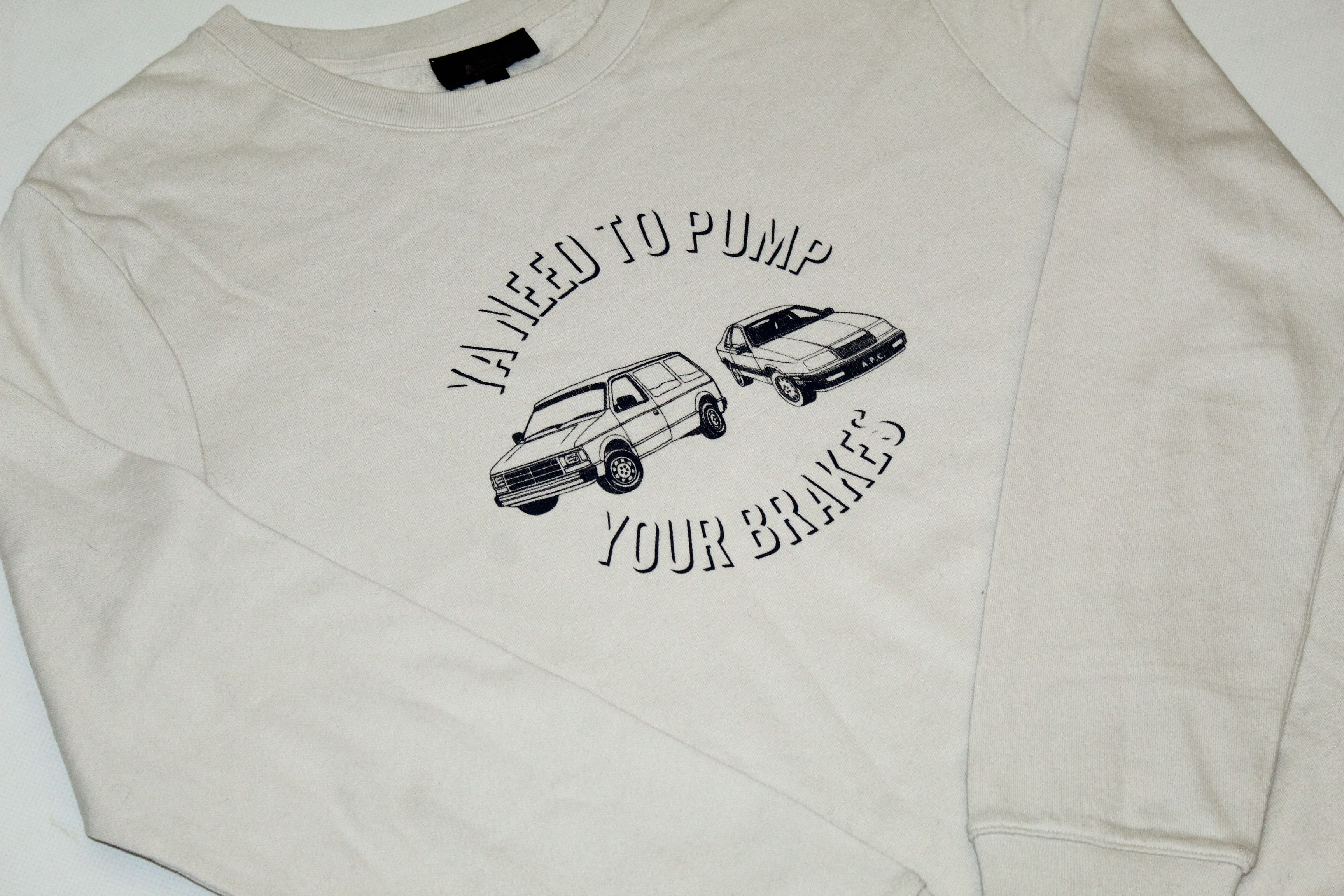 A.P.C. × Kanye West A.P.C. 'Ya need to pump your brakes'(Kanye West) Sweatshirt Size US M / EU 48-50 / 2 - 2 Thumbnail