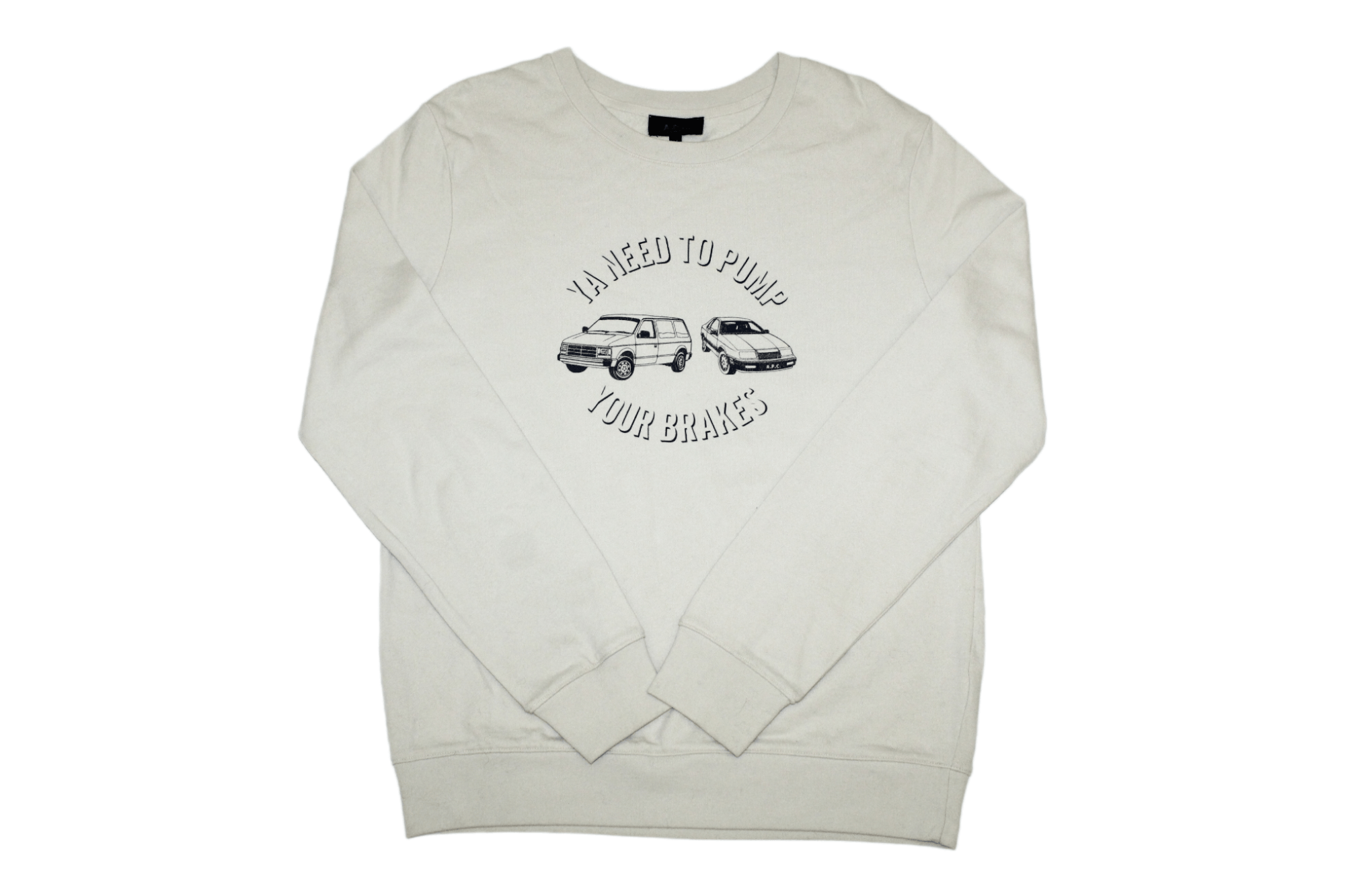 A.P.C. 'Ya need to pump your brakes'(Kanye West) Sweatshirt