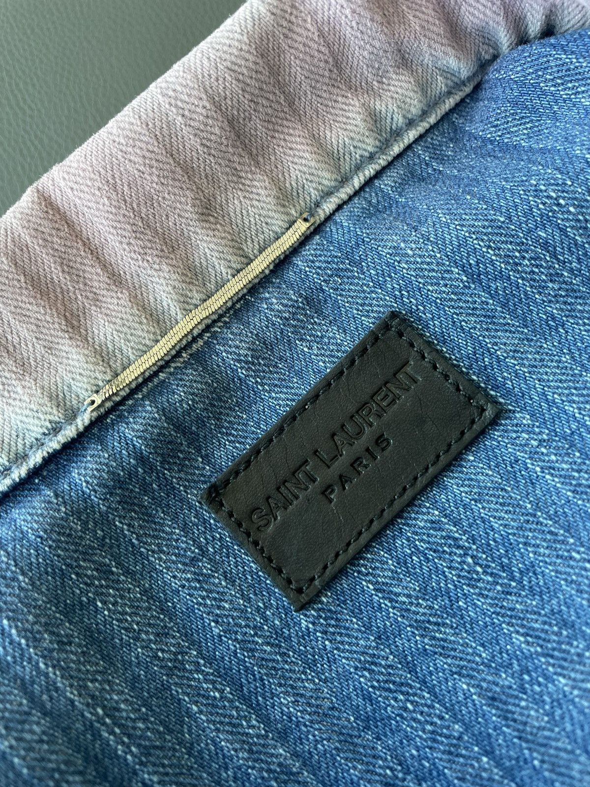 Hedi Slimane × Saint Laurent Paris × Yves Saint Laurent $2k Rare Super Runway Limited Edition Skinny Denim Jacket Size US M / EU 48-50 / 2 - 9 Thumbnail