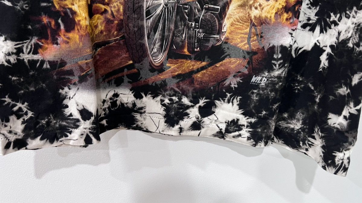 Vintage Skull in a Motorcycle Tie Dye Glow in the dark Size Large Size US L / EU 52-54 / 3 - 6 Thumbnail