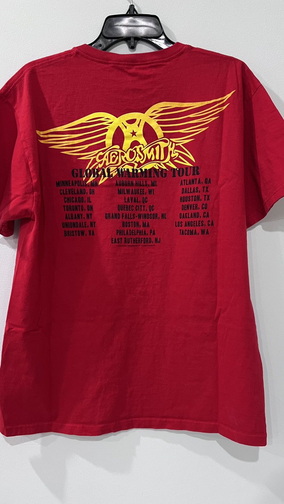 Band Tees × Vintage 2012 Aerosmith Global Warning Tour Size Large Size US L / EU 52-54 / 3 - 3 Thumbnail
