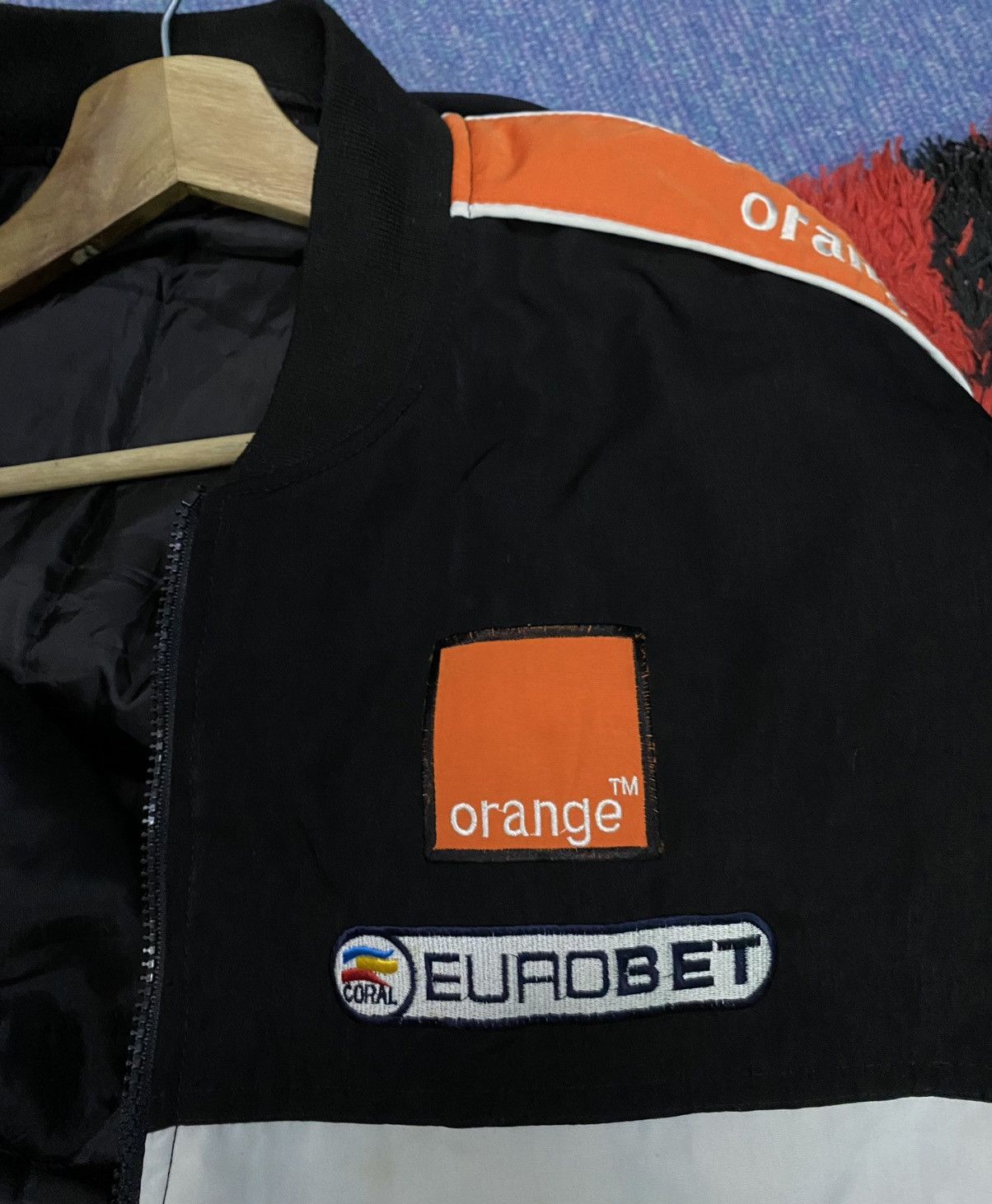 Other Rare🔥🔥 ORANGE ARROWS Motorsport Racing Jacket Size US L / EU 52-54 / 3 - 4 Thumbnail