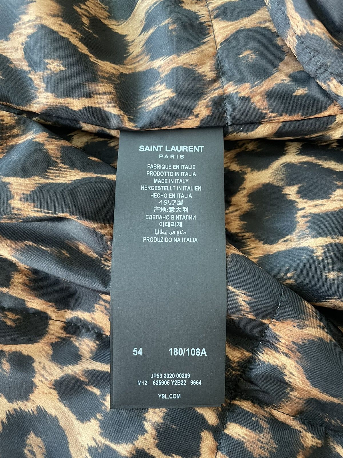 Hedi Slimane × Saint Laurent Paris × Yves Saint Laurent $4k Value Brand New Iconic Rare Super Runway Leopard Coat Size US XL / EU 56 / 4 - 7 Thumbnail