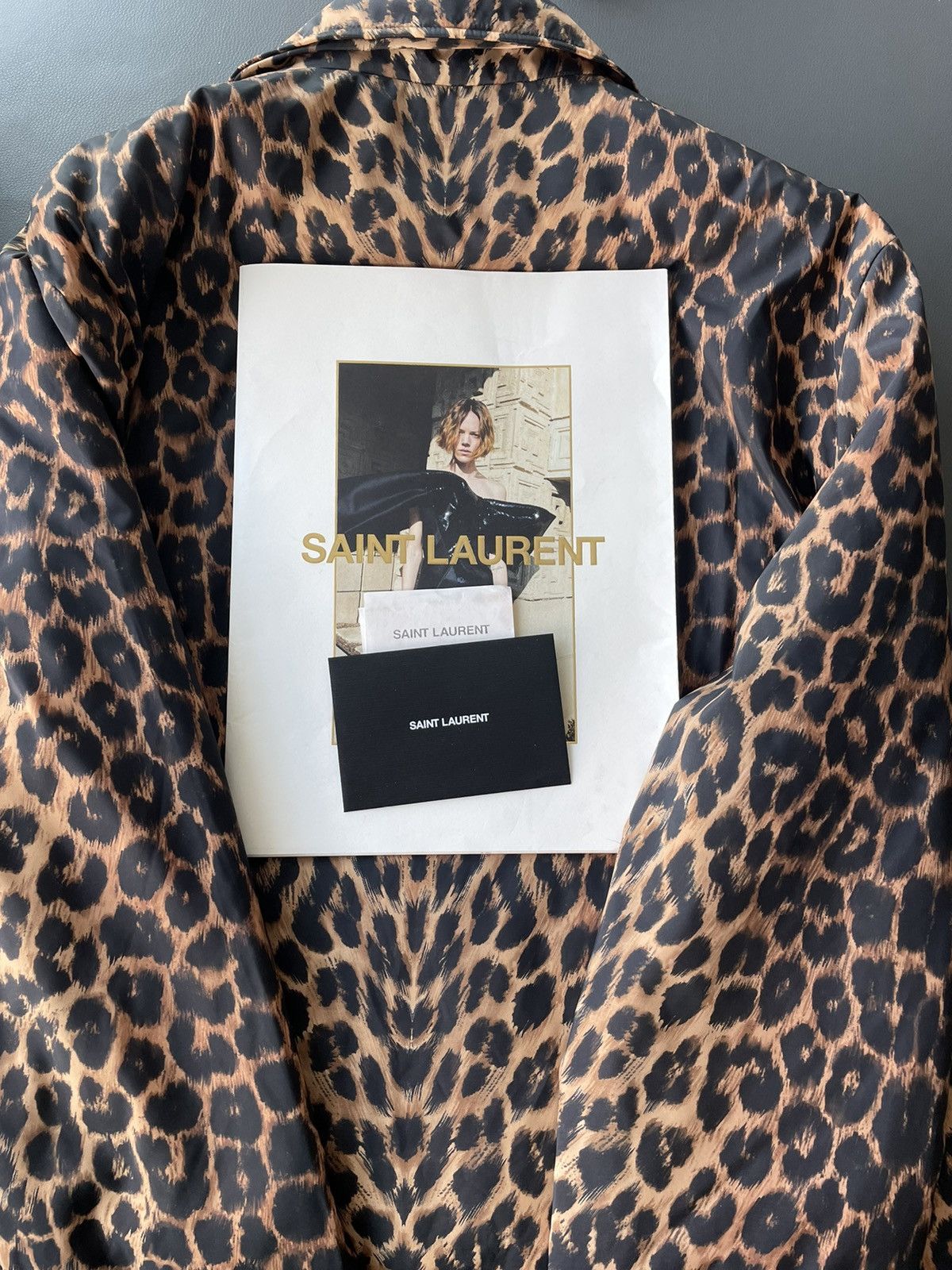 Hedi Slimane × Saint Laurent Paris × Yves Saint Laurent $4k Value Iconic Rare Super Runway Brand New Leopard Coat Size US XL / EU 56 / 4 - 23 Thumbnail