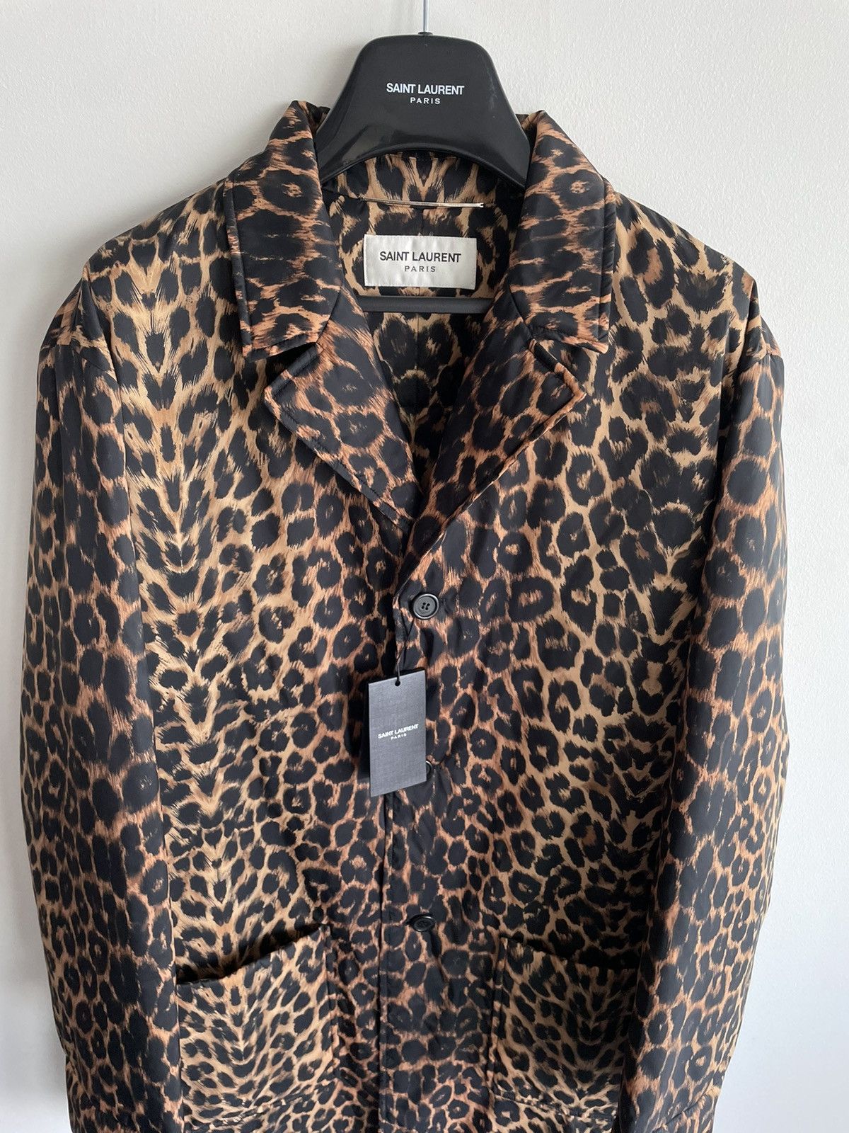 Hedi Slimane × Saint Laurent Paris × Yves Saint Laurent $4k Value Iconic Rare Super Runway Brand New Leopard Coat Size US XL / EU 56 / 4 - 13 Thumbnail