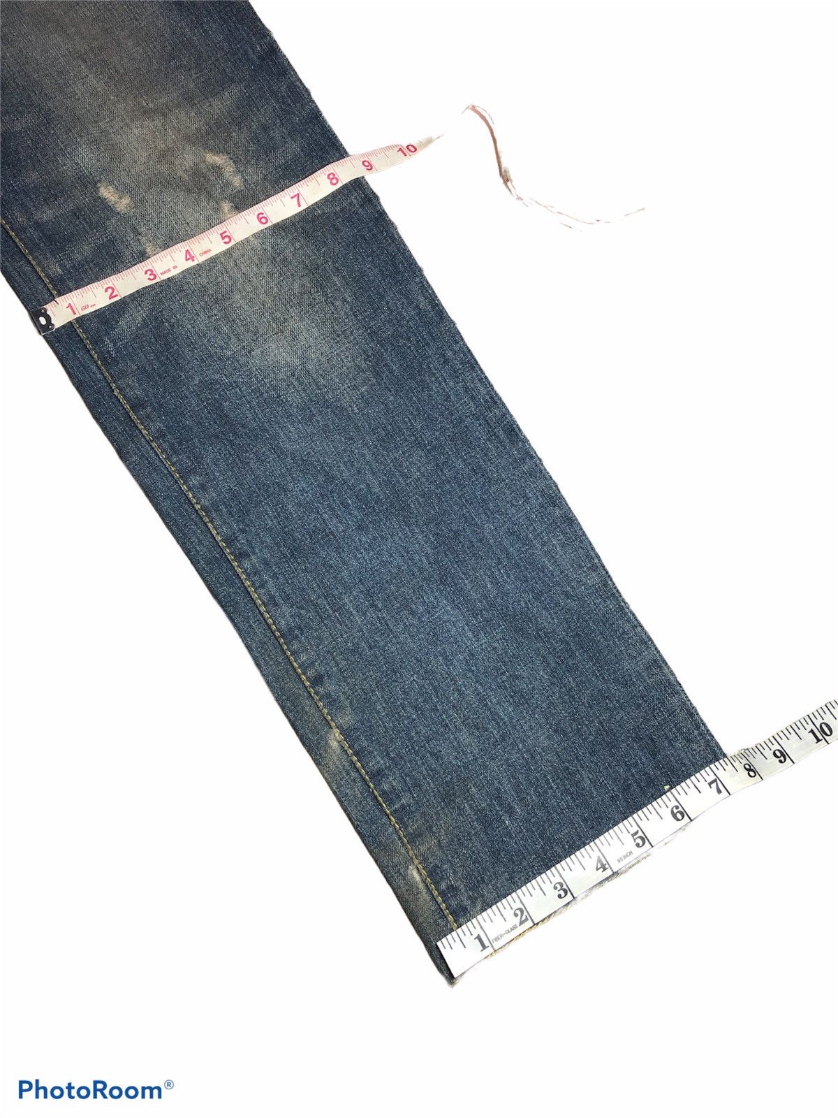 Japanese Brand × RAGEBLUE WASHED BLUE DISTRESSED DENIM BY RAGE BLUE Size US 30 / EU 46 - 6 Thumbnail