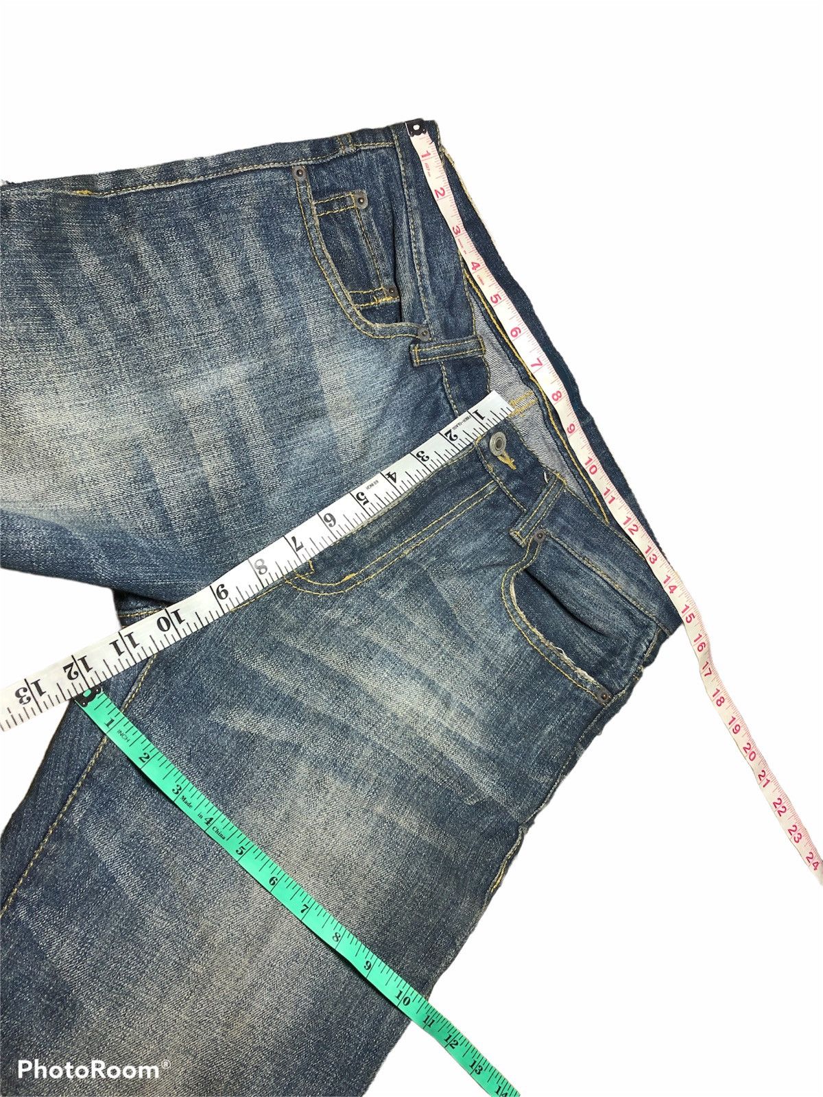Japanese Brand × RAGEBLUE WASHED BLUE DISTRESSED DENIM BY RAGE BLUE Size US 30 / EU 46 - 5 Thumbnail