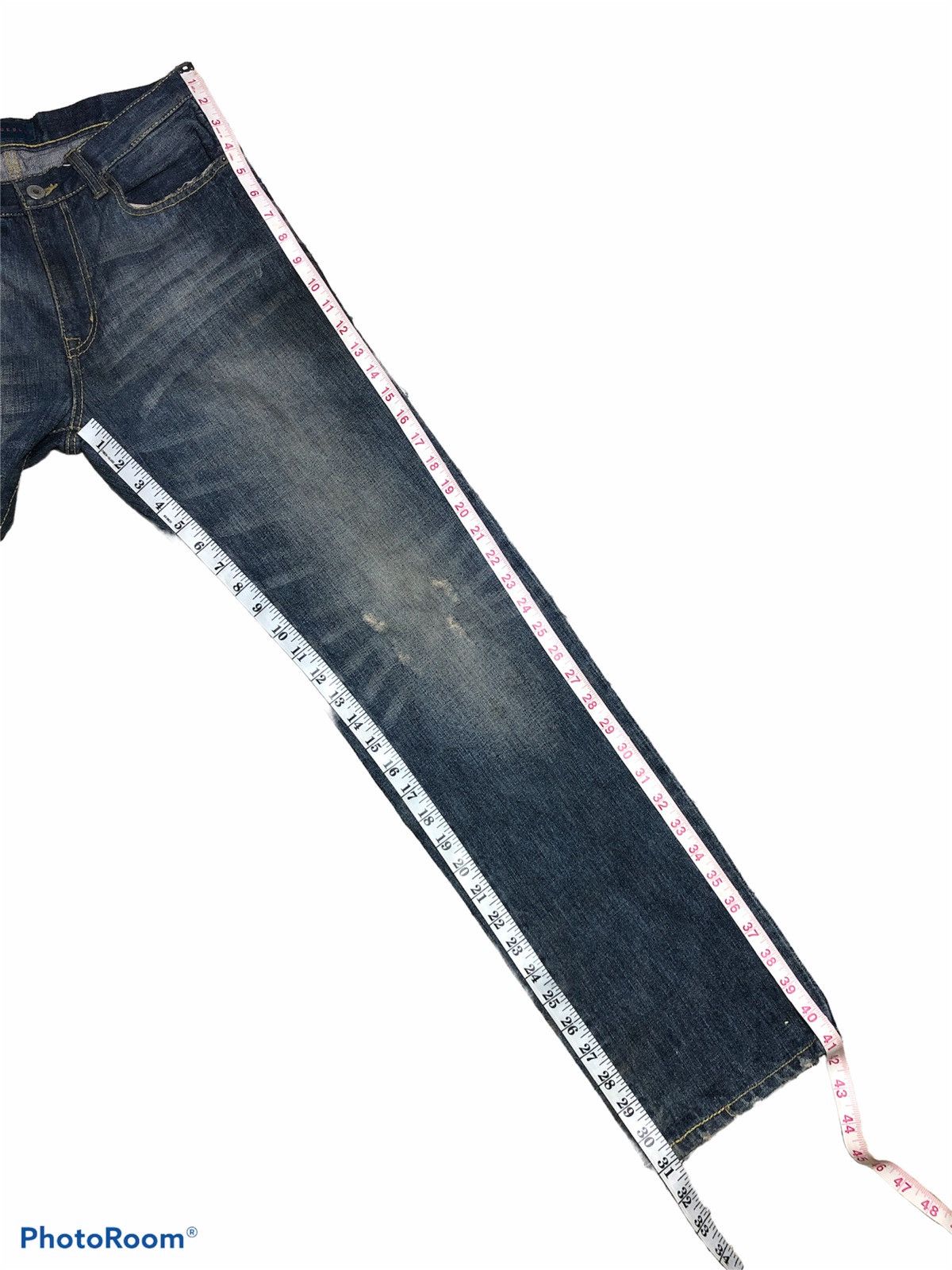 Japanese Brand × RAGEBLUE WASHED BLUE DISTRESSED DENIM BY RAGE BLUE Size US 30 / EU 46 - 8 Thumbnail