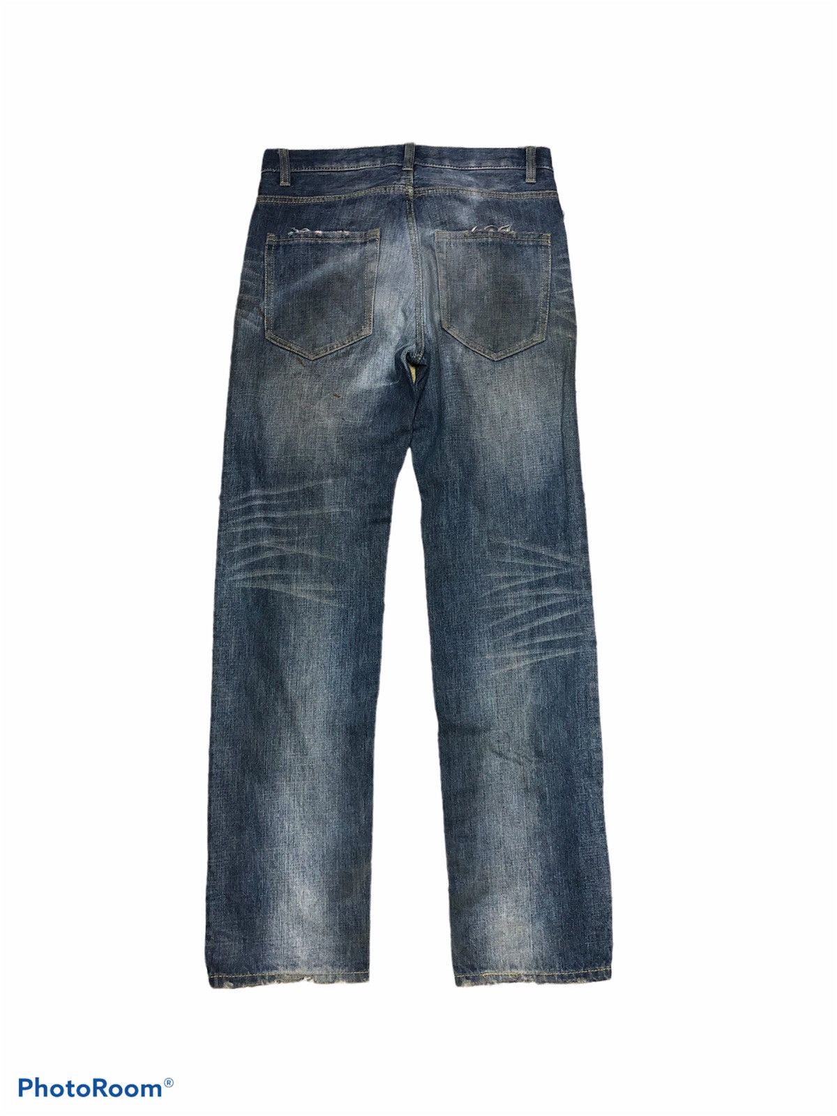 Japanese Brand × RAGEBLUE WASHED BLUE DISTRESSED DENIM BY RAGE BLUE Size US 30 / EU 46 - 2 Thumbnail
