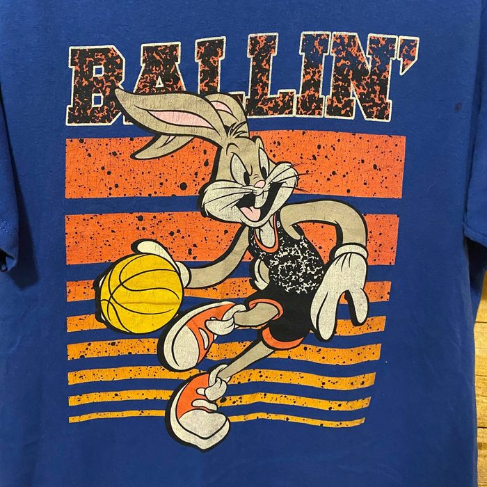 Acme Clothing Looney Tunes Ballin' Bugs Bunny Basketball T-Shirt | Grailed