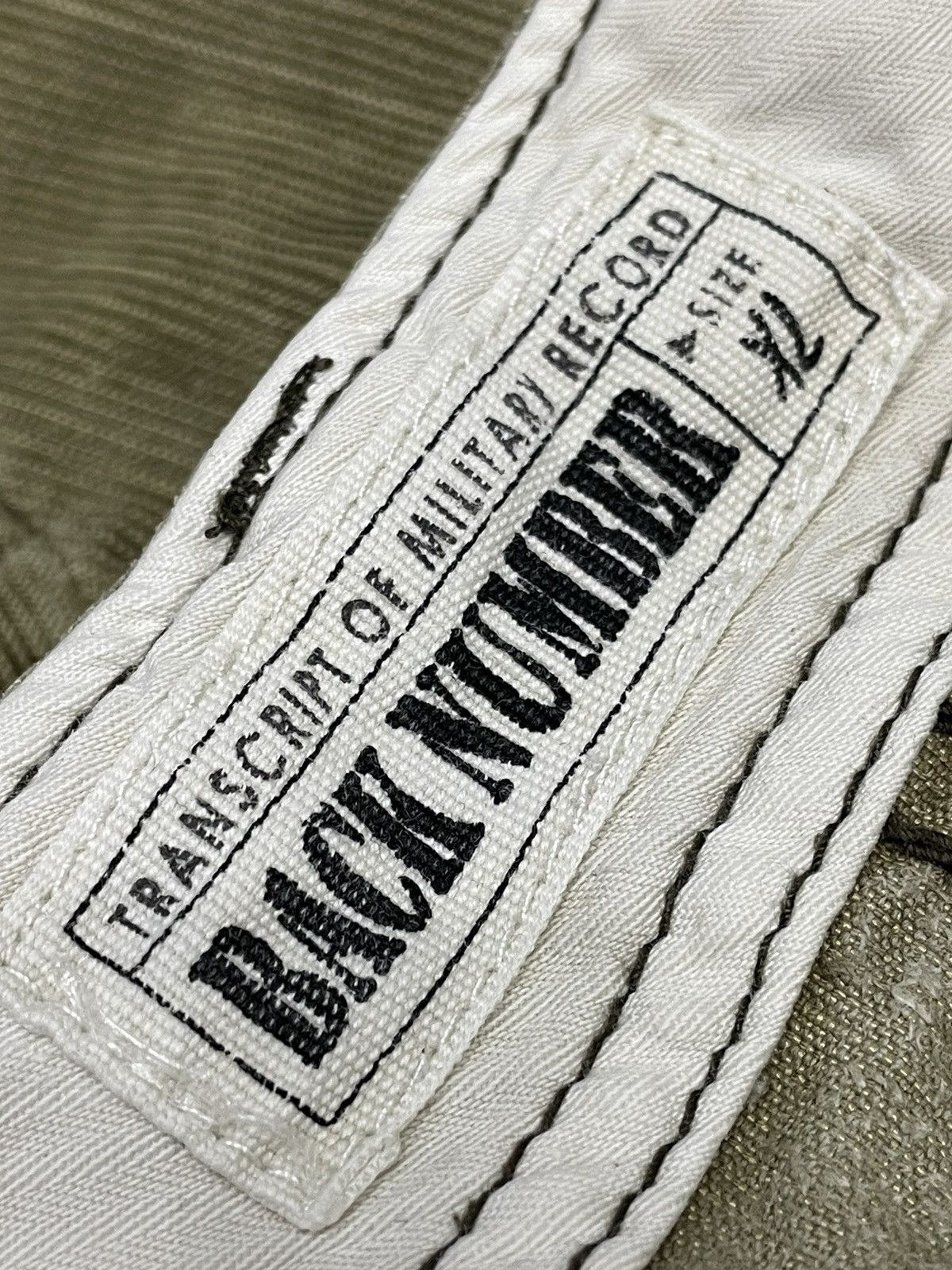 Vintage 🔥BACK NUMBER Transcript Of Military Record Corduroy Cargo Size US 32 / EU 48 - 6 Thumbnail