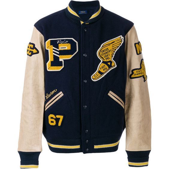 Polo Ralph Lauren Polo Ralph Lauren P Wing Leather Varsity Jacket 2XL Size US XXL / EU 58 / 5 - 1 Thumbnail