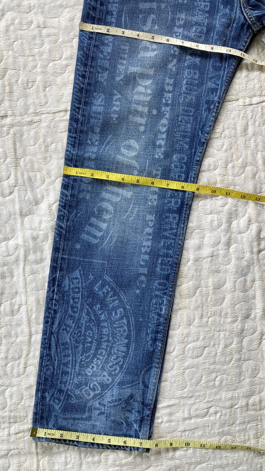 Levi's ULTRA RARE 1990s ERA LEVIS 501 ICONIC LOGO BANNER JEANS Size US 32 / EU 48 - 6 Thumbnail