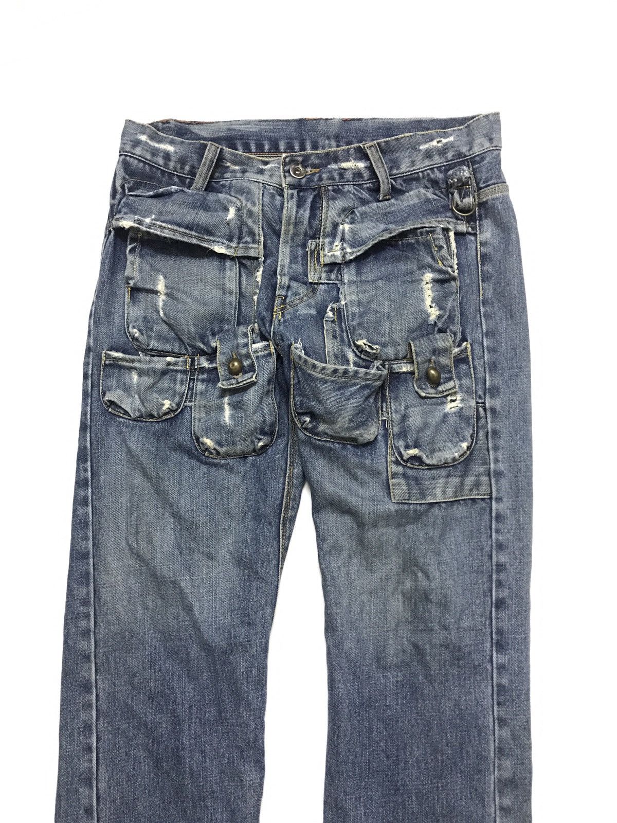 Japanese Brand Multi Pocket Patch Jeans Provocator Size US 30 / EU 46 - 2 Thumbnail