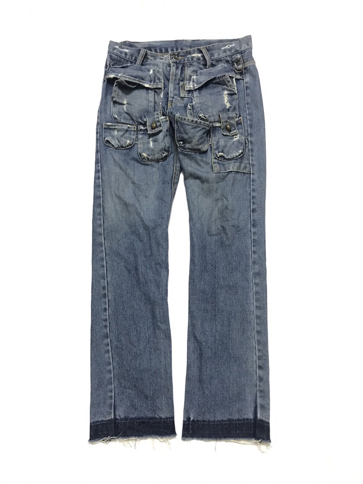 Japanese Brand Multi Pocket Patch Jeans Provocator Size US 30 / EU 46 - 1 Thumbnail
