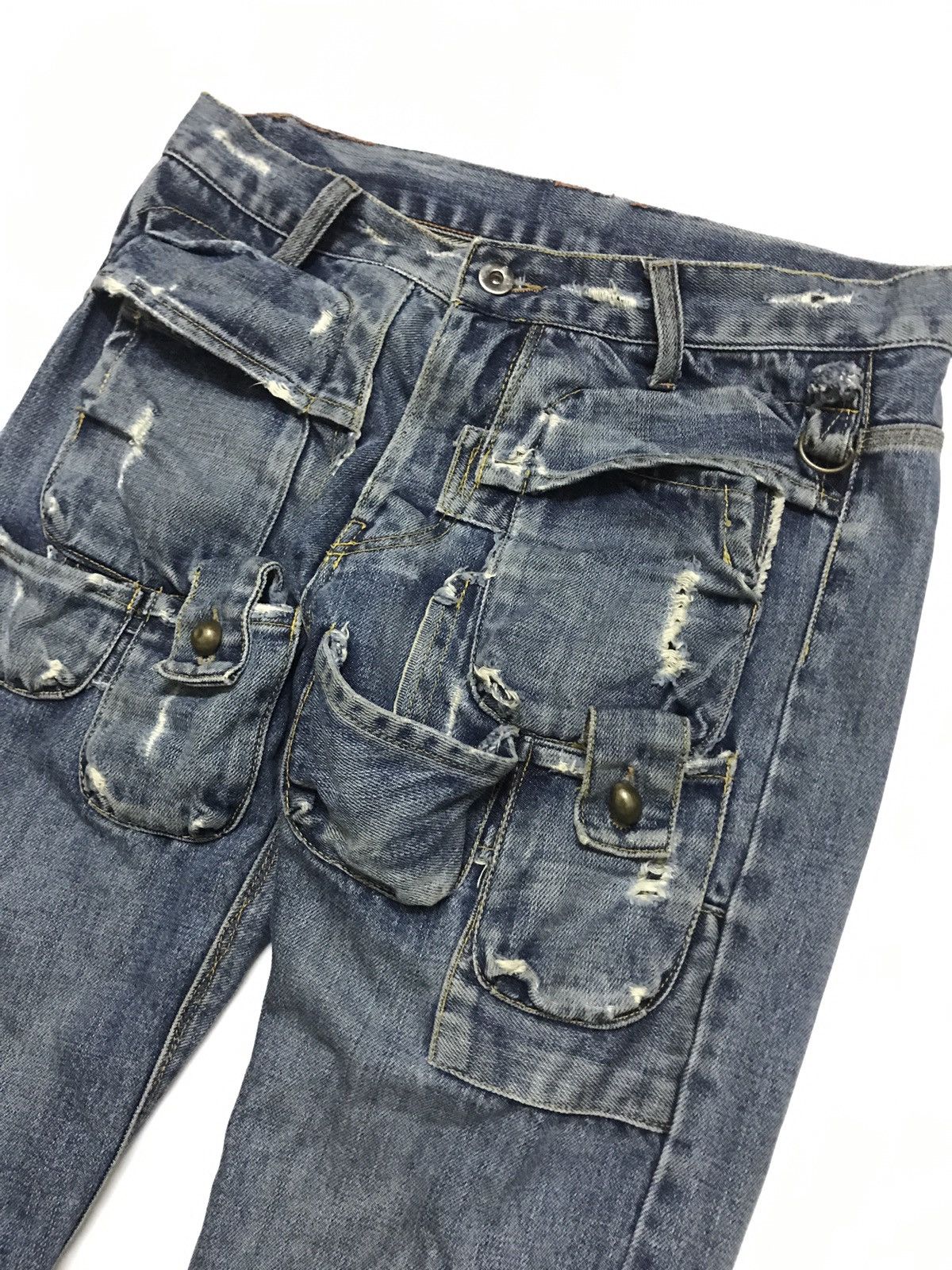 Japanese Brand Multi Pocket Patch Jeans Provocator Size US 30 / EU 46 - 4 Thumbnail