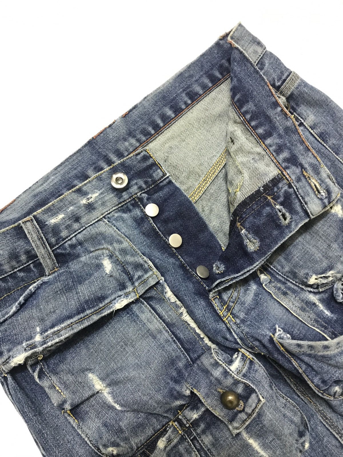 Japanese Brand Multi Pocket Patch Jeans Provocator Size US 30 / EU 46 - 5 Thumbnail