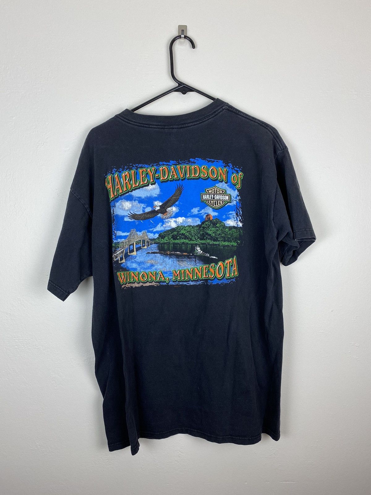 Harley Davidson Vintage Made in USA Harley Davidson Dragon Eagle Tee T Shirt Size US XL / EU 56 / 4 - 7 Thumbnail