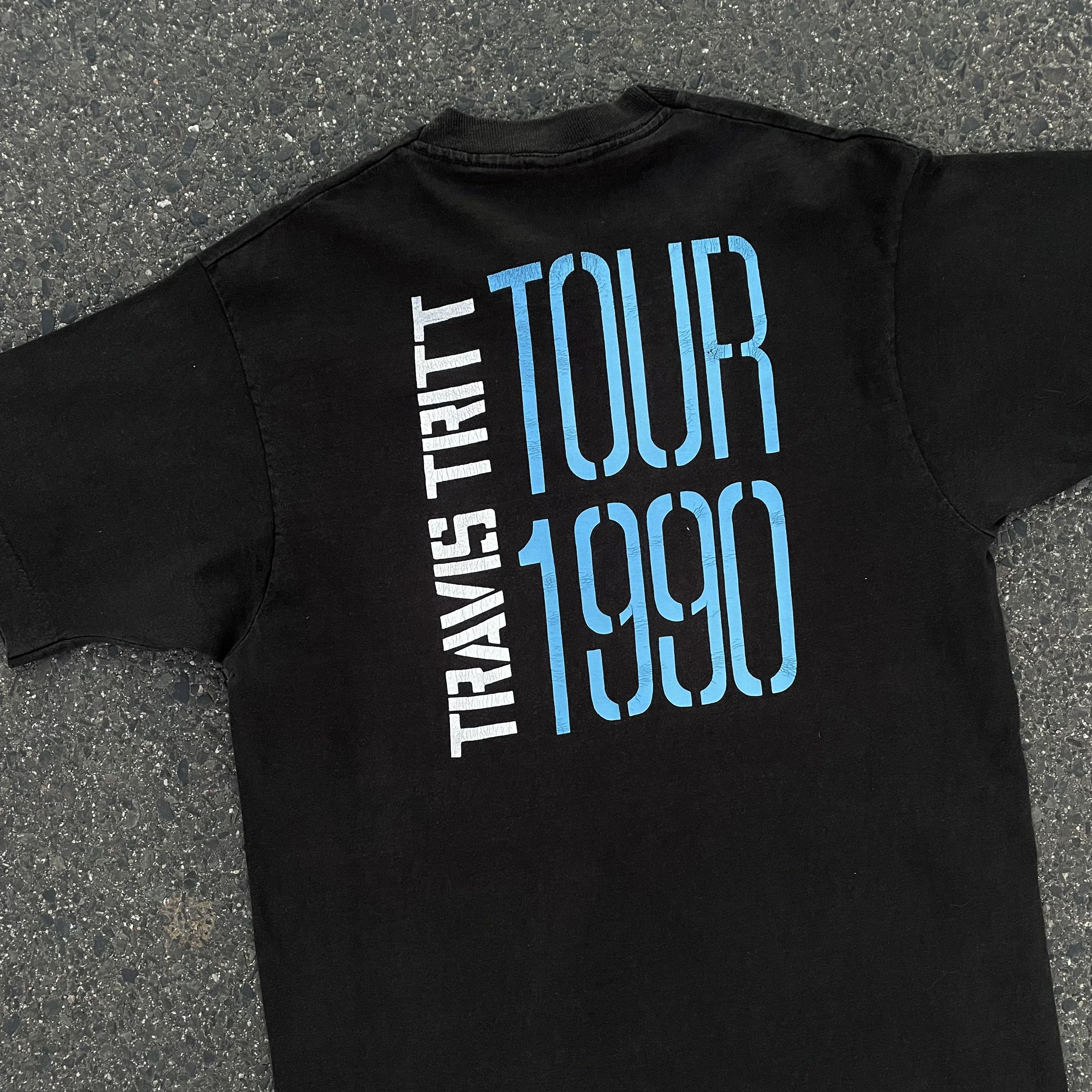 Band Tees × Vintage Vintage 90s Travis Tritt Tour Shirt Size US L / EU 52-54 / 3 - 3 Thumbnail