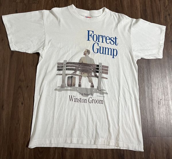 Vintage Vintage 90s Forrest Gump Movie Promo White Tee T Shirt