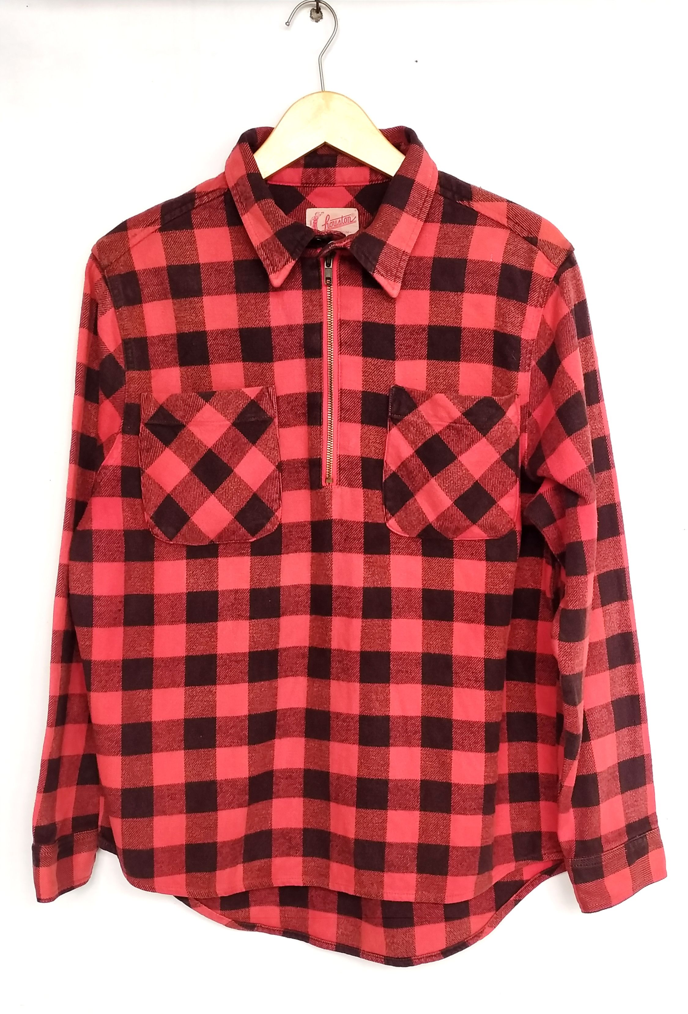Sugar Cane Vtg Houston half zipper flannels plaid size M Size US M / EU 48-50 / 2 - 1 Thumbnail