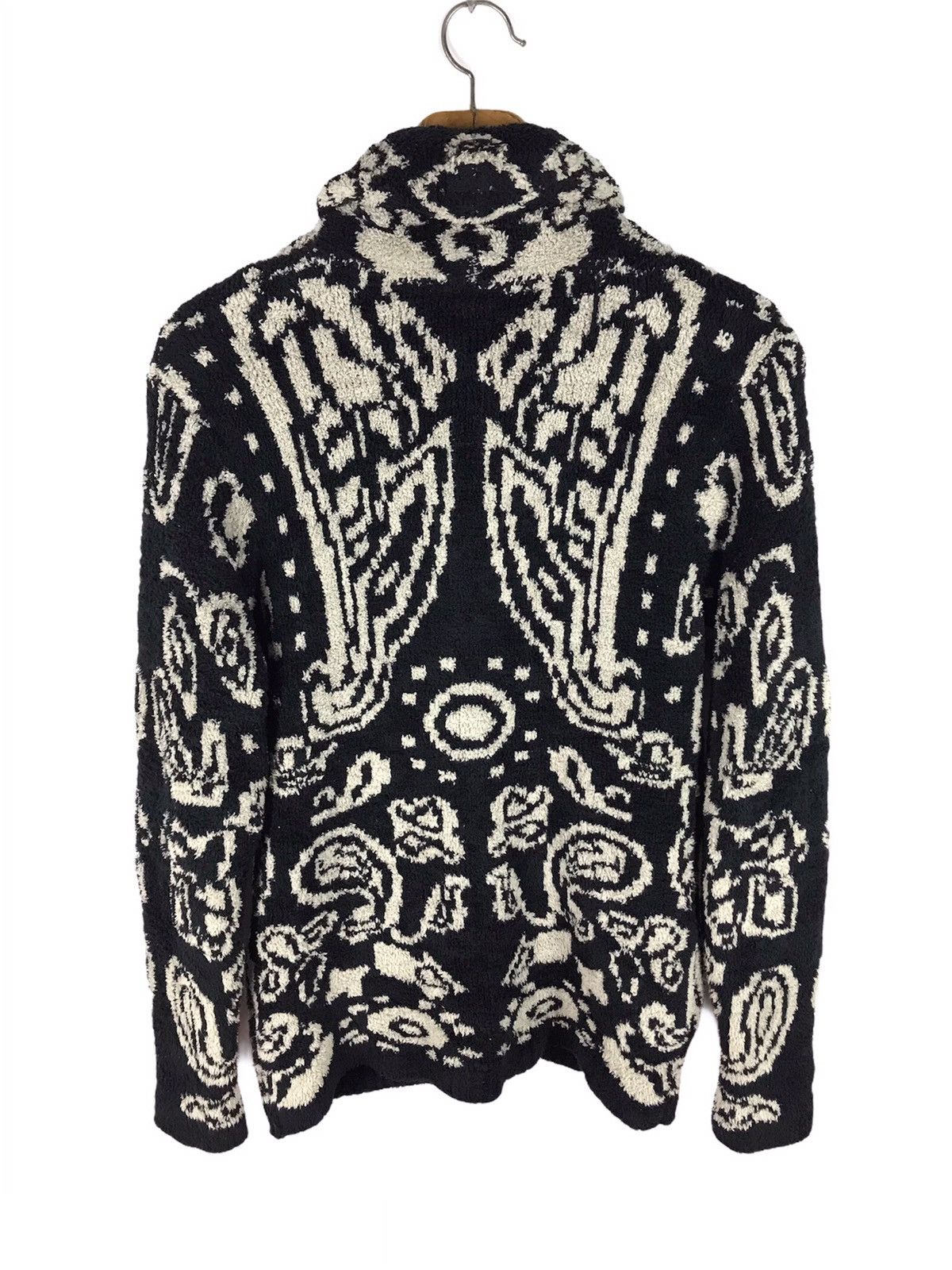 Japanese Brand KNIT CARDIGAN JACKET PAISLEY BUTTERFLY ART Size US S / EU 44-46 / 1 - 5 Thumbnail