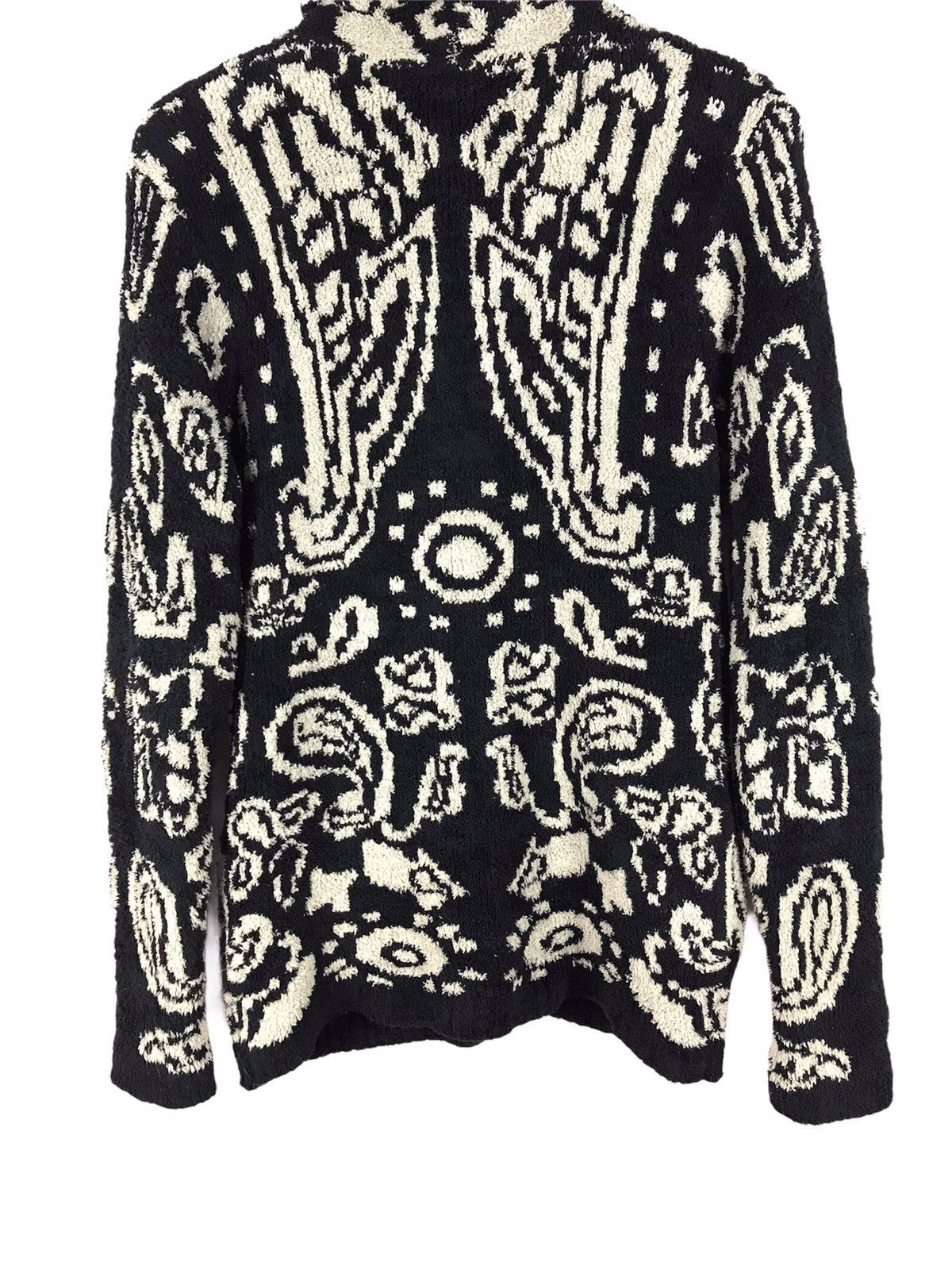 Japanese Brand KNIT CARDIGAN JACKET PAISLEY BUTTERFLY ART Size US S / EU 44-46 / 1 - 6 Thumbnail