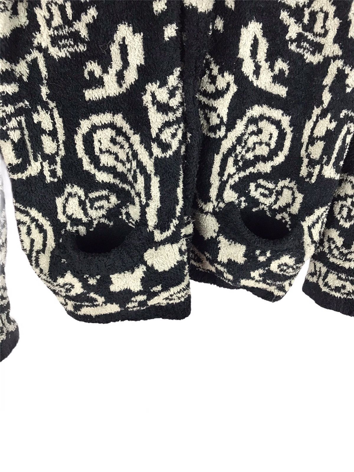 Japanese Brand KNIT CARDIGAN JACKET PAISLEY BUTTERFLY ART Size US S / EU 44-46 / 1 - 8 Thumbnail
