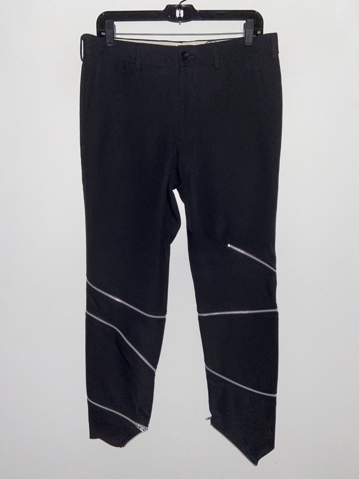 Comme des Garcons Comme des Garçon zipper detail cropped wool trousers size M Size US 32 / EU 48 - 1 Thumbnail