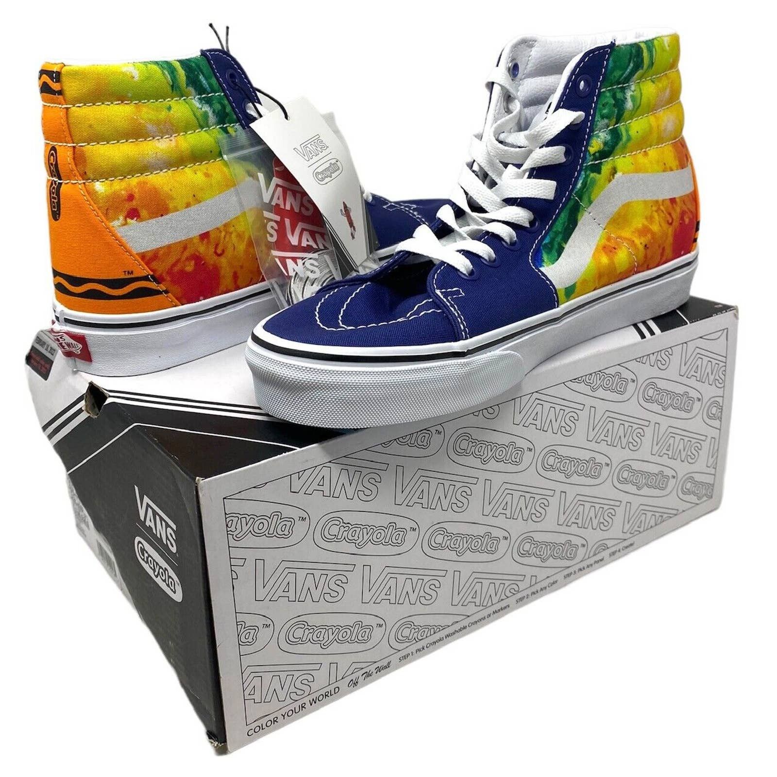 Vans Men's X Crayola SK8-Hi Mashup Melt Hi-Top Shoes
