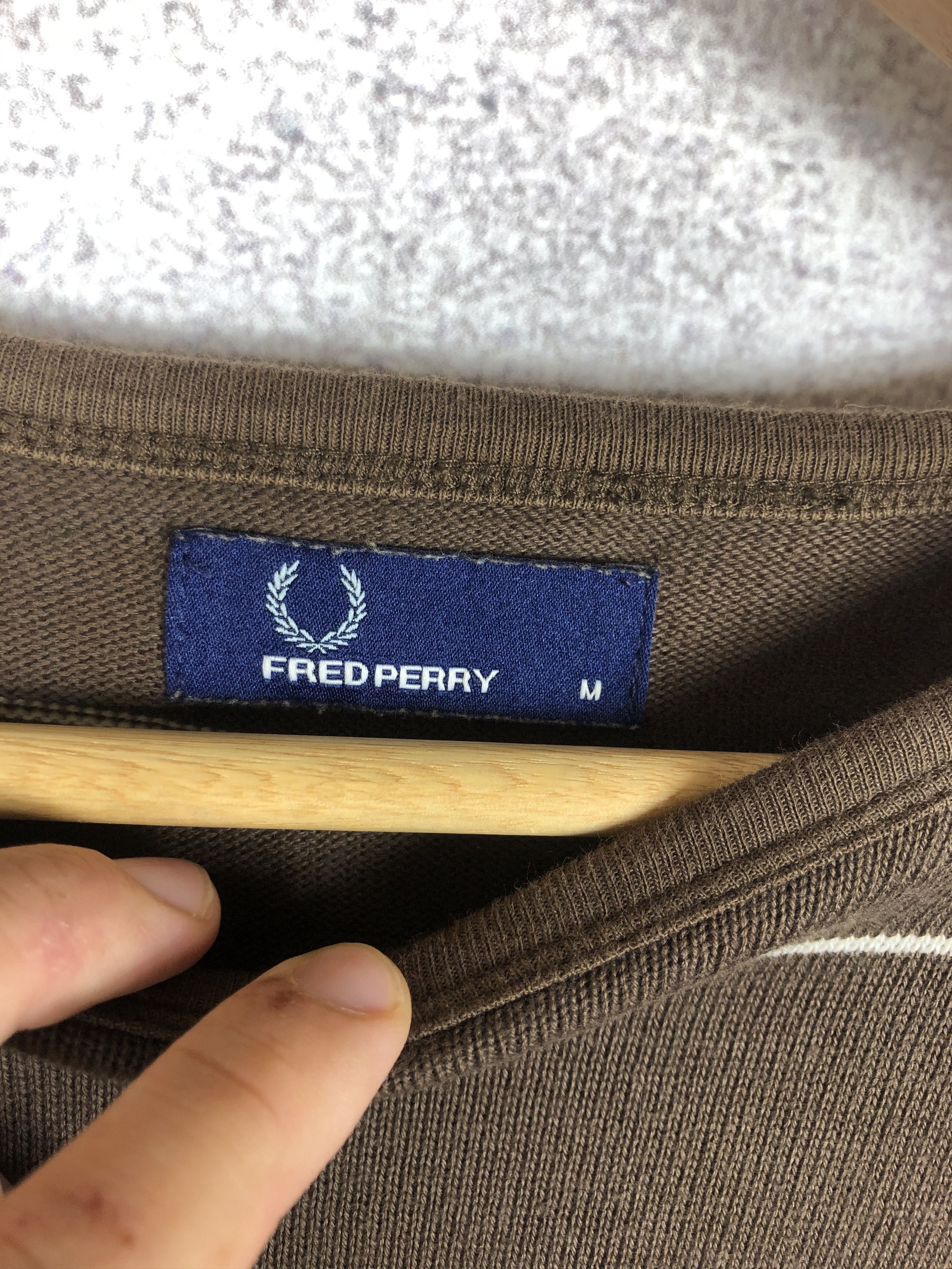 Fred Perry × Vintage Vintage Fred Perry Brown Sweater stripes Pullover Size US M / EU 48-50 / 2 - 7 Thumbnail